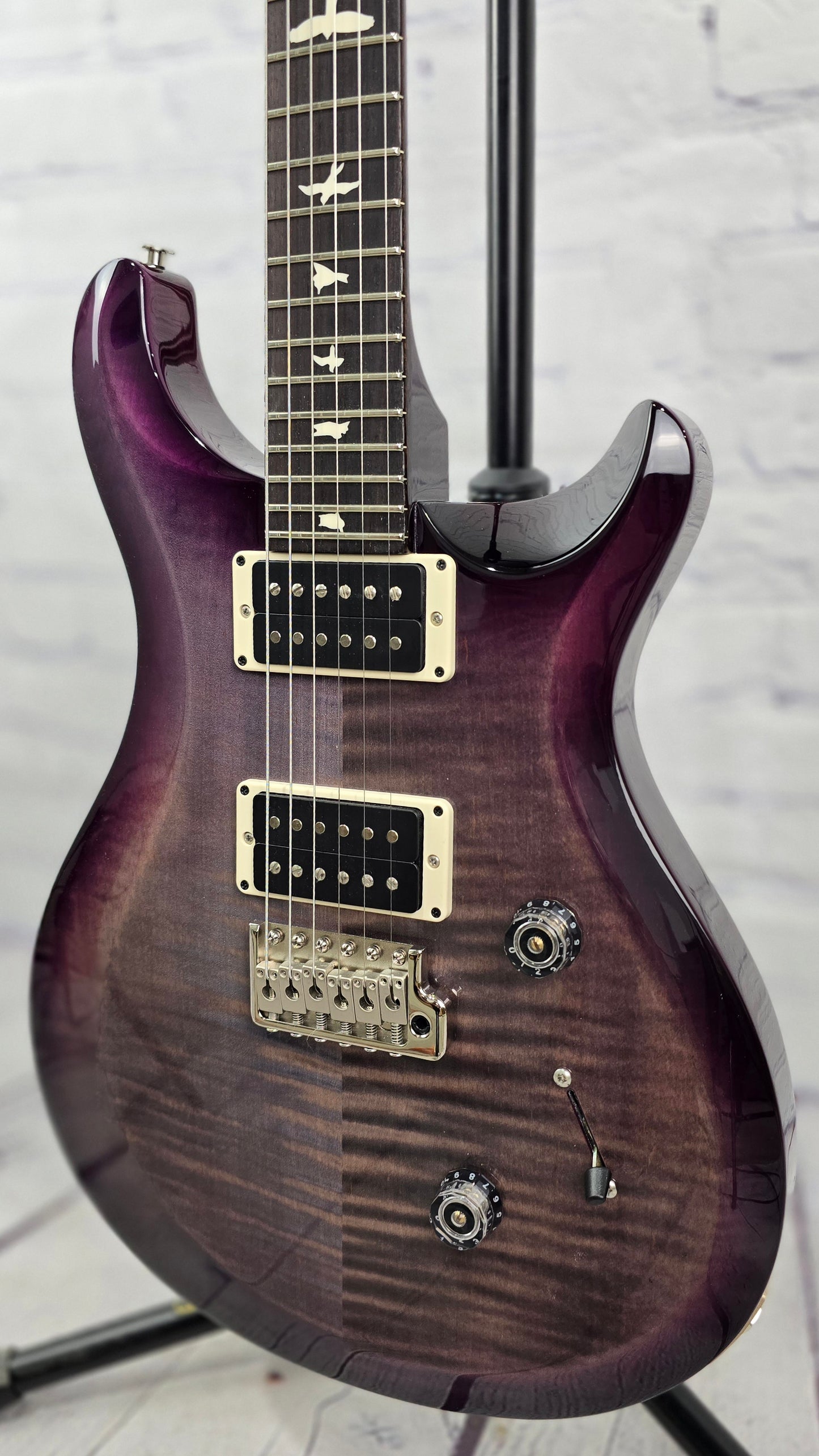 Paul Reed Smith PRS S2 Custom 24 Electric Guitar Faded Grey Black Purple Burst