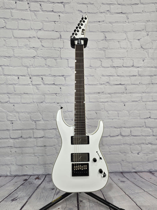 ESP LTD MH-1007 ET Evertune 7 String Electric Guitar Snow White