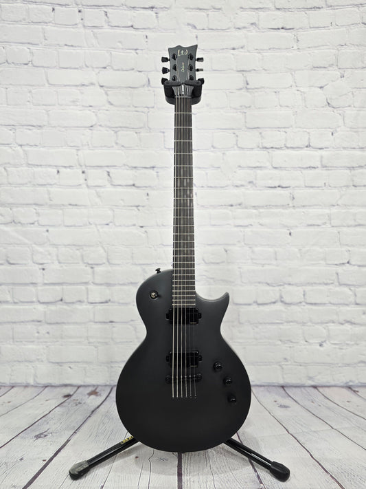 ESP LTD EC-1000 27" Baritone 6 String Electric Guitar Charcoal Metallic Satin