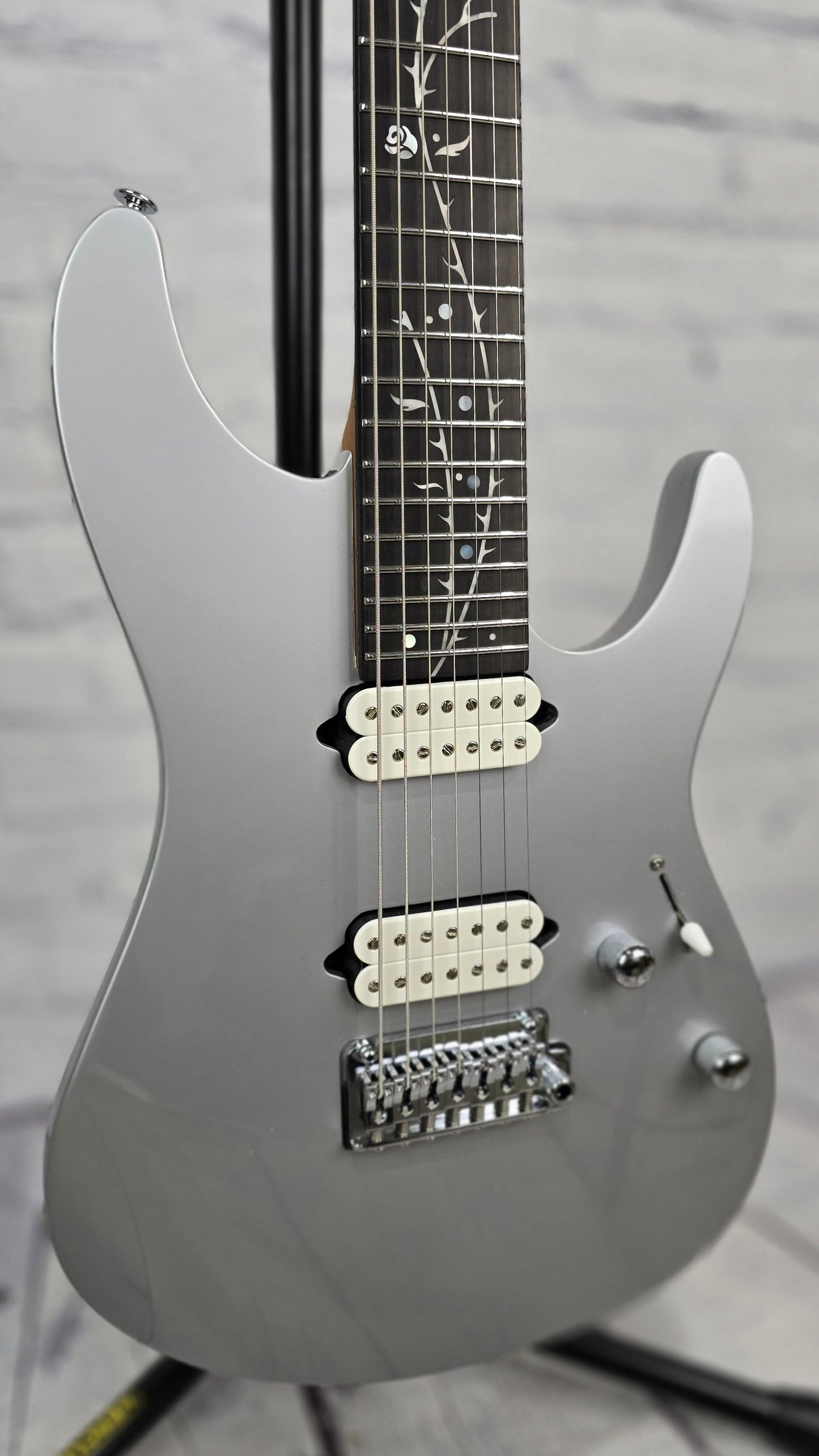 Ibanez Premium TOD70 CSV Tim Henson Signature 7 String Electric Guitar Classic Silver