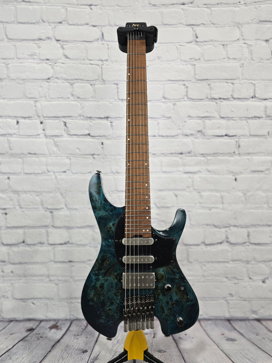 Ibanez Q547PB COL 7 String Electric Guitar Cosmic Blue Low Gloss