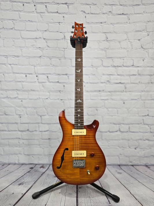 USED Paul Reed Smith PRS SE 277 Soapbar Semi-Hollow Baritone Electric Guitar Vintage Sunburst