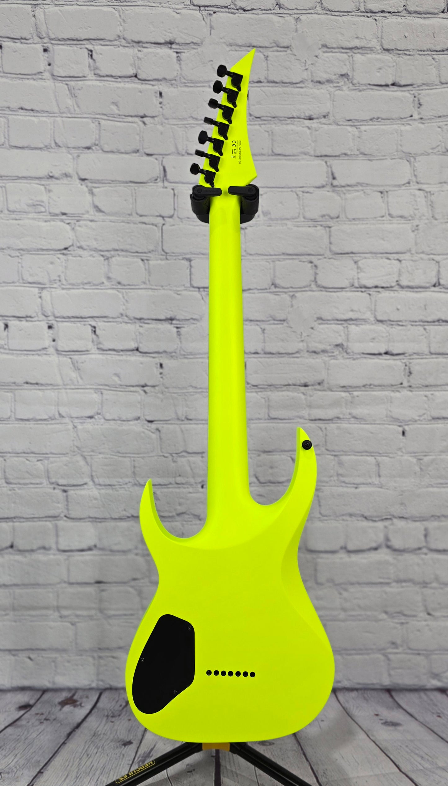 USED Solar A2.7 7 String Electric Guitar 26.5" Lemon Neon Matte