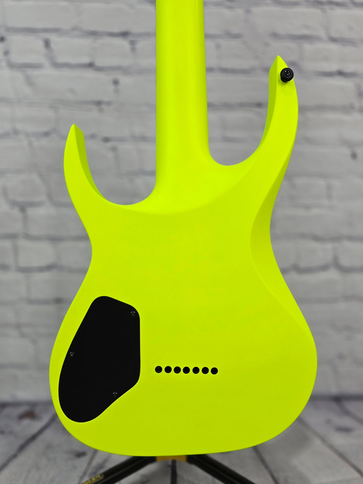 USED Solar A2.7 7 String Electric Guitar 26.5" Lemon Neon Matte