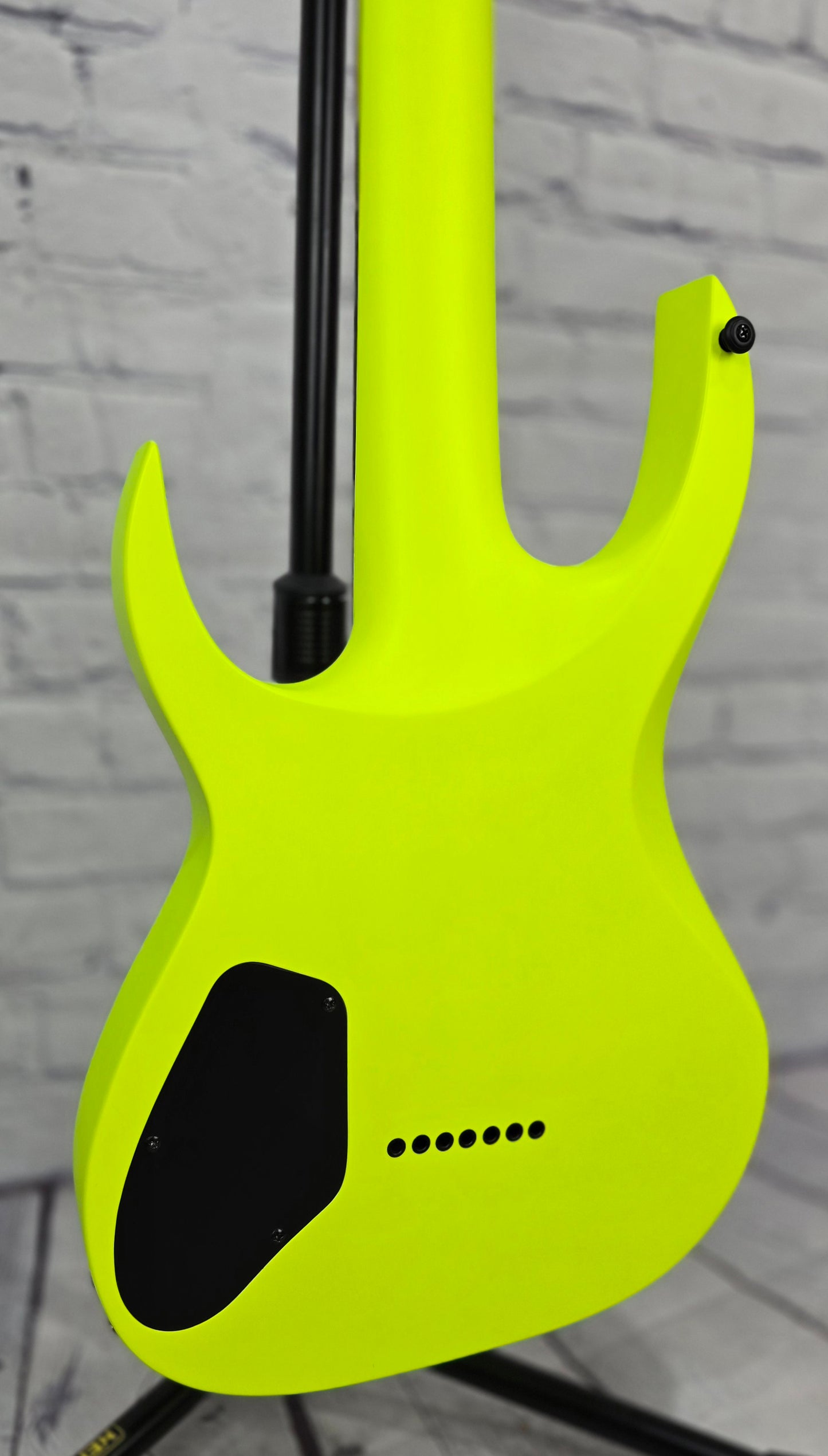 USED Solar A2.7 7 String Electric Guitar 26.5" Lemon Neon Matte