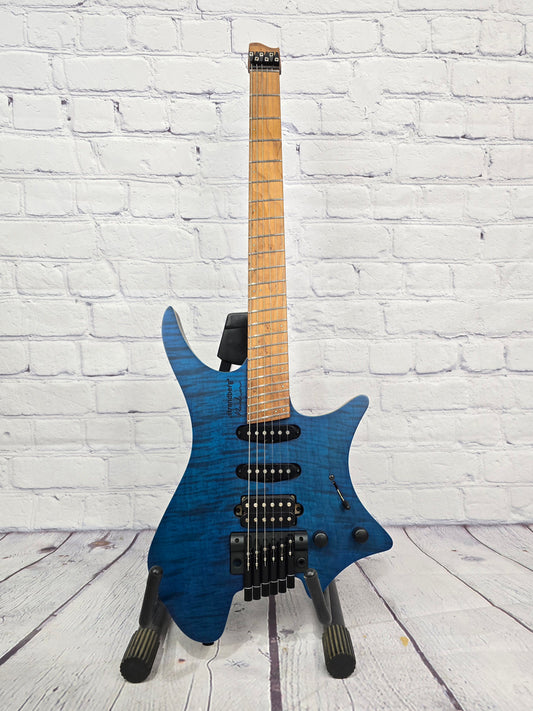 USED Strandberg Boden Standard 6 Trem Flame Maple - Trans Blue