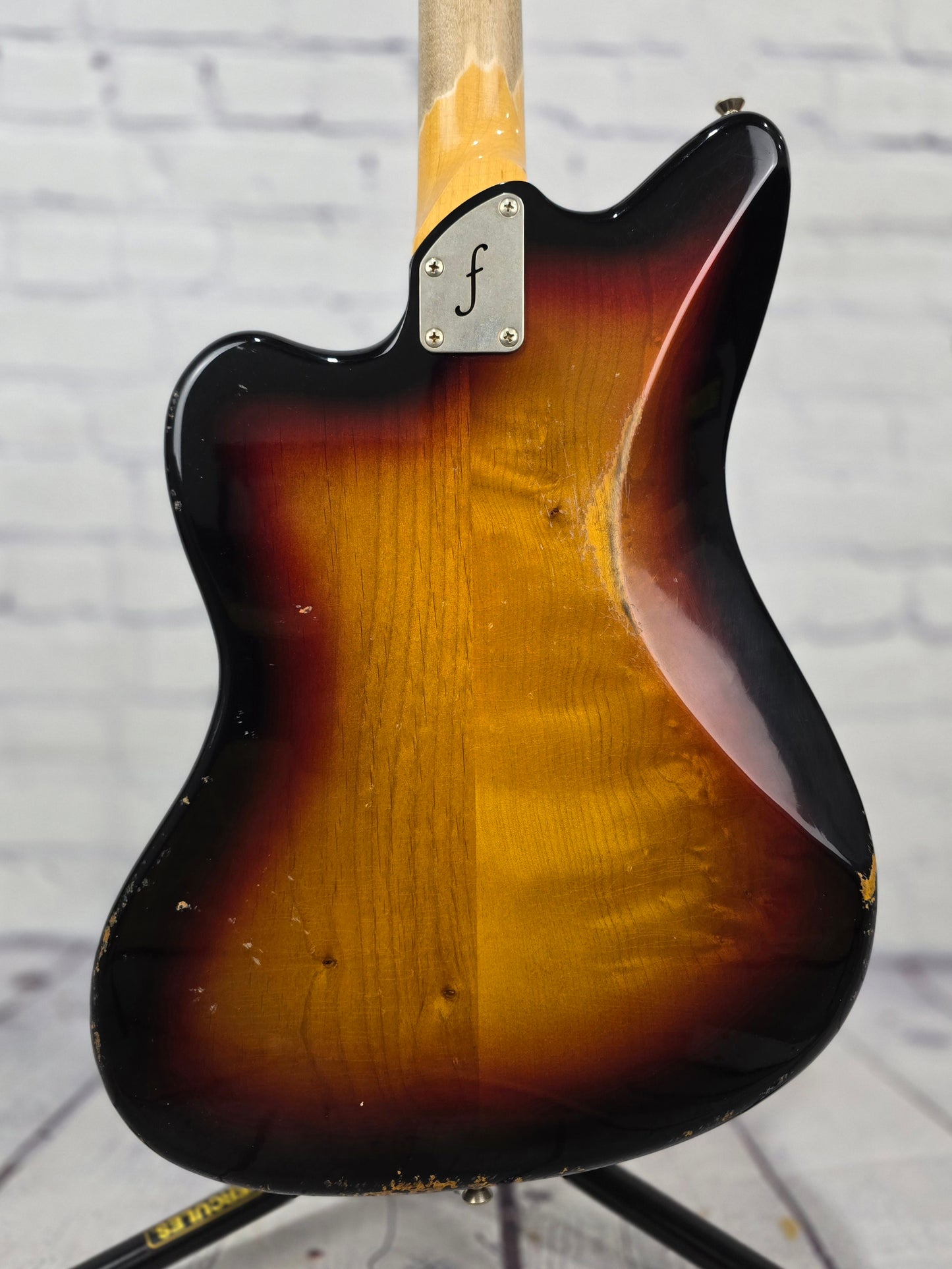 Fano Guitars JM6 Oltre 6 String Electric Guitar Lollar P90 Sunburst 3TSB Medium Distress