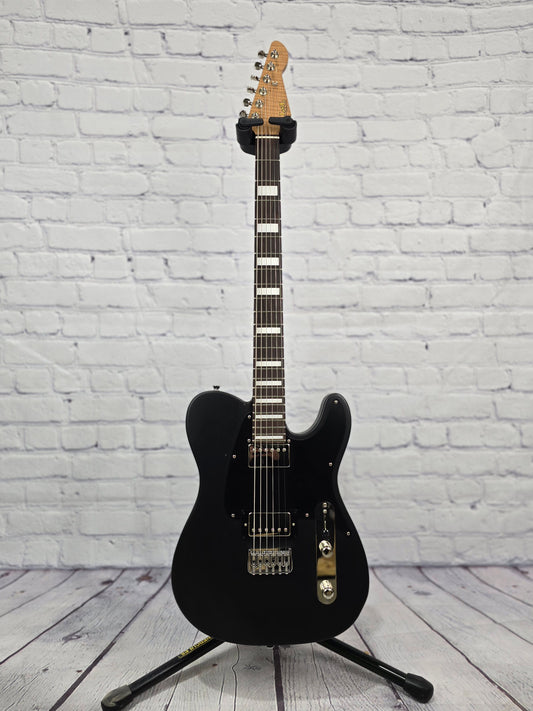 LSL Instruments Baribone 6 String Electric Guitar 27.5" Baritone Satin Black