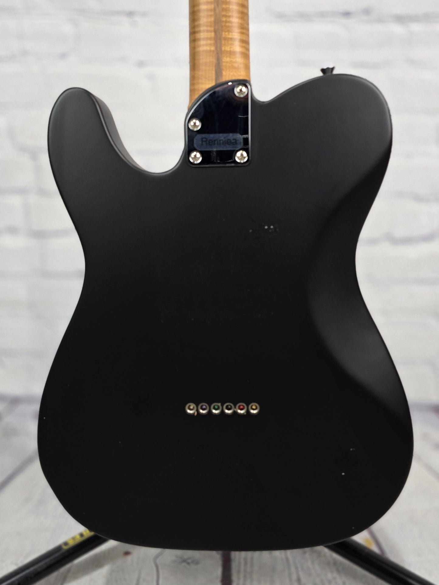 LSL Instruments Baribone 6 String Electric Guitar 27.5" Baritone Satin Black