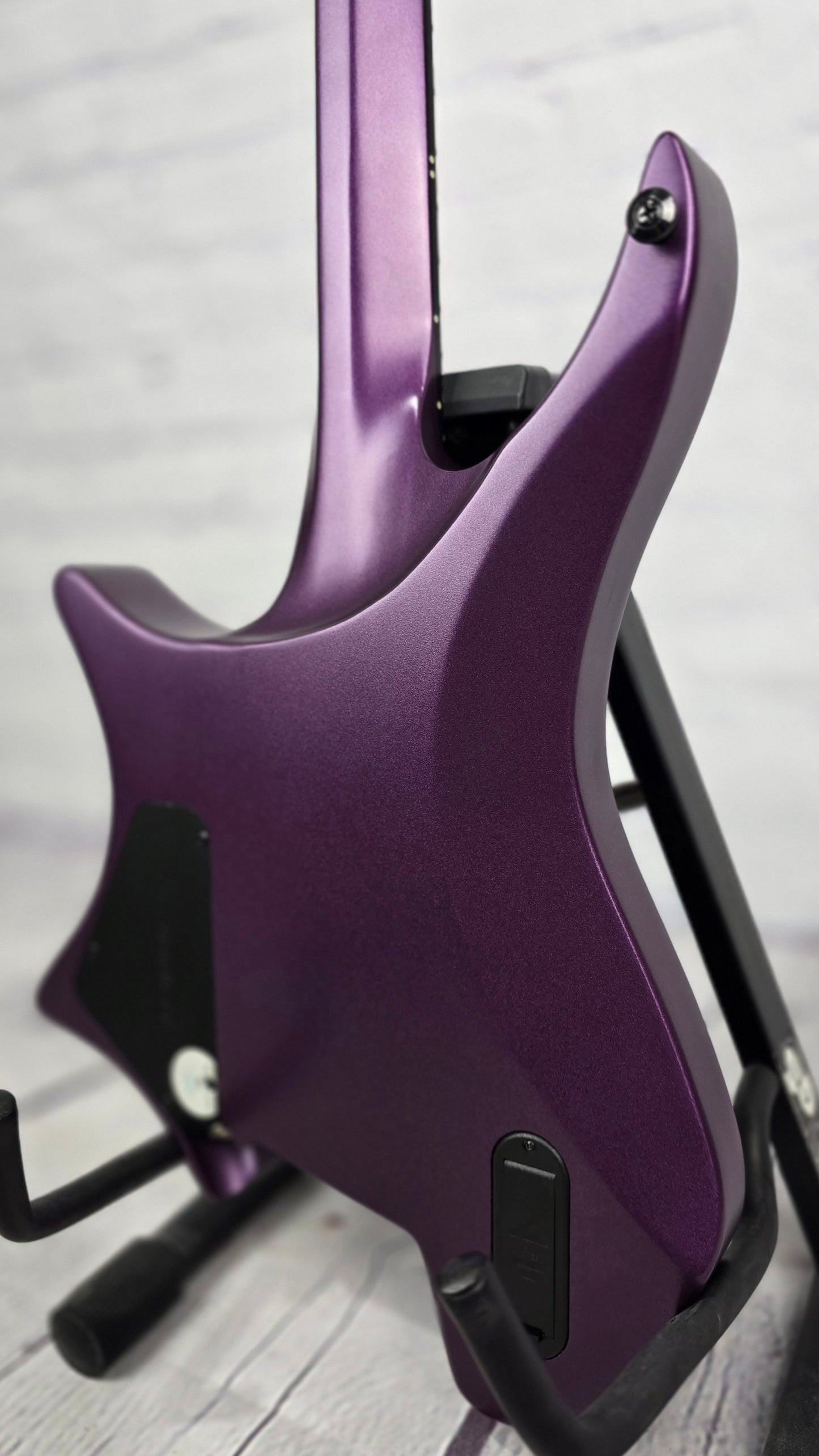 USED Strandberg Boden Metal Neck Through 6 String Electric Guitar Metallic Purple