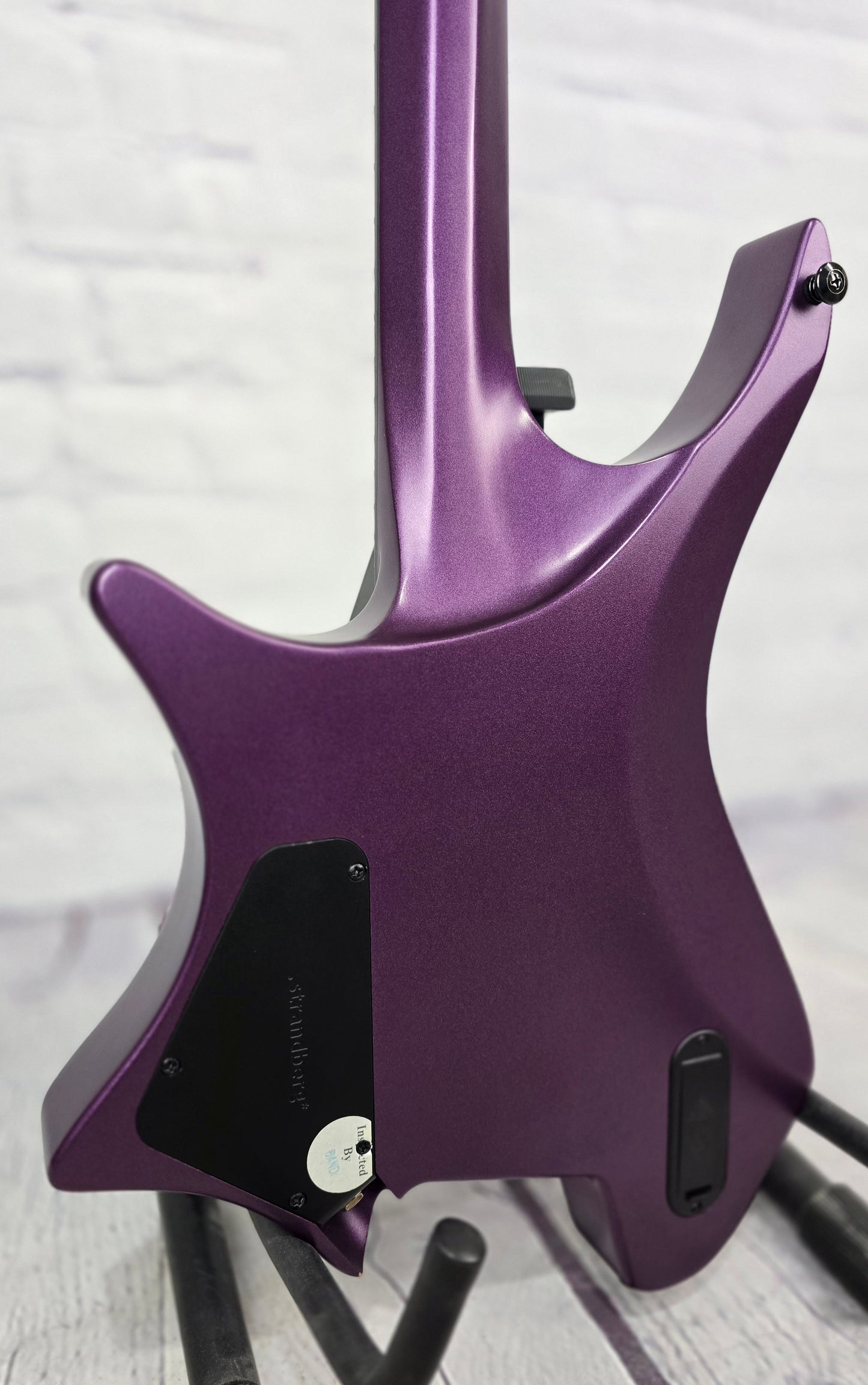 USED Strandberg Boden Metal Neck Through 6 String Electric Guitar Metallic Purple