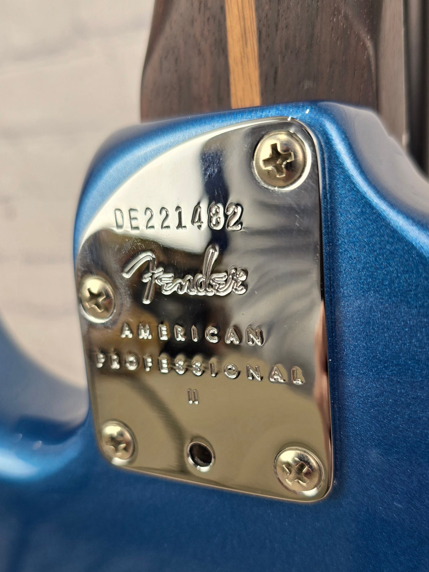 USED Fender American Professional II Stratocaster Full Rosewood Neck Electric Guitar Lake Placid Blue