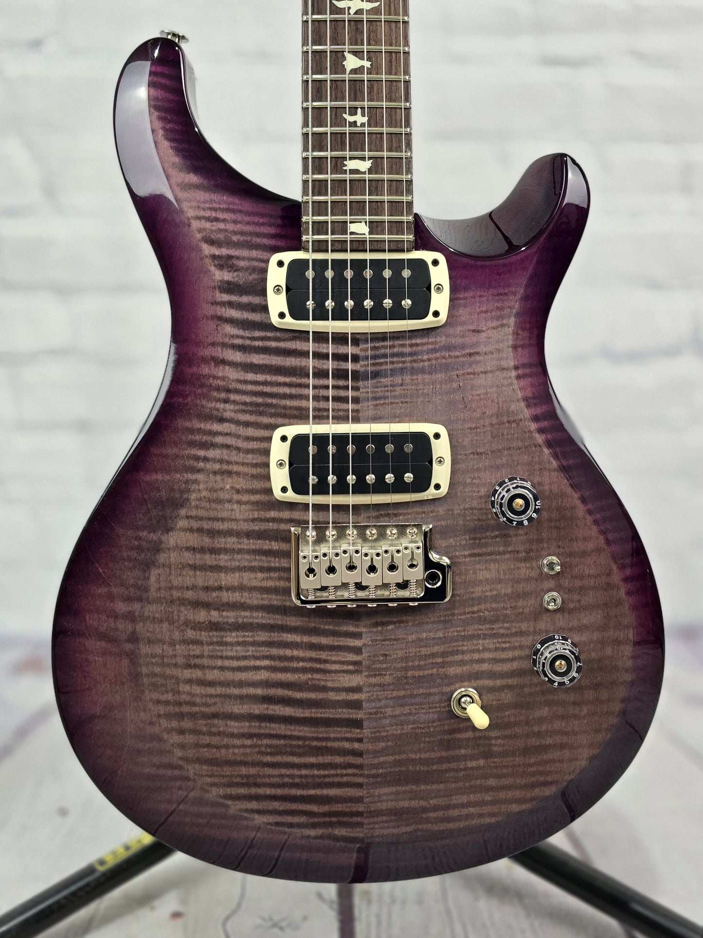 Paul Reed Smith PRS S2 Custom 24-08 Electric Guitar Faded Gray Black Purple Burst