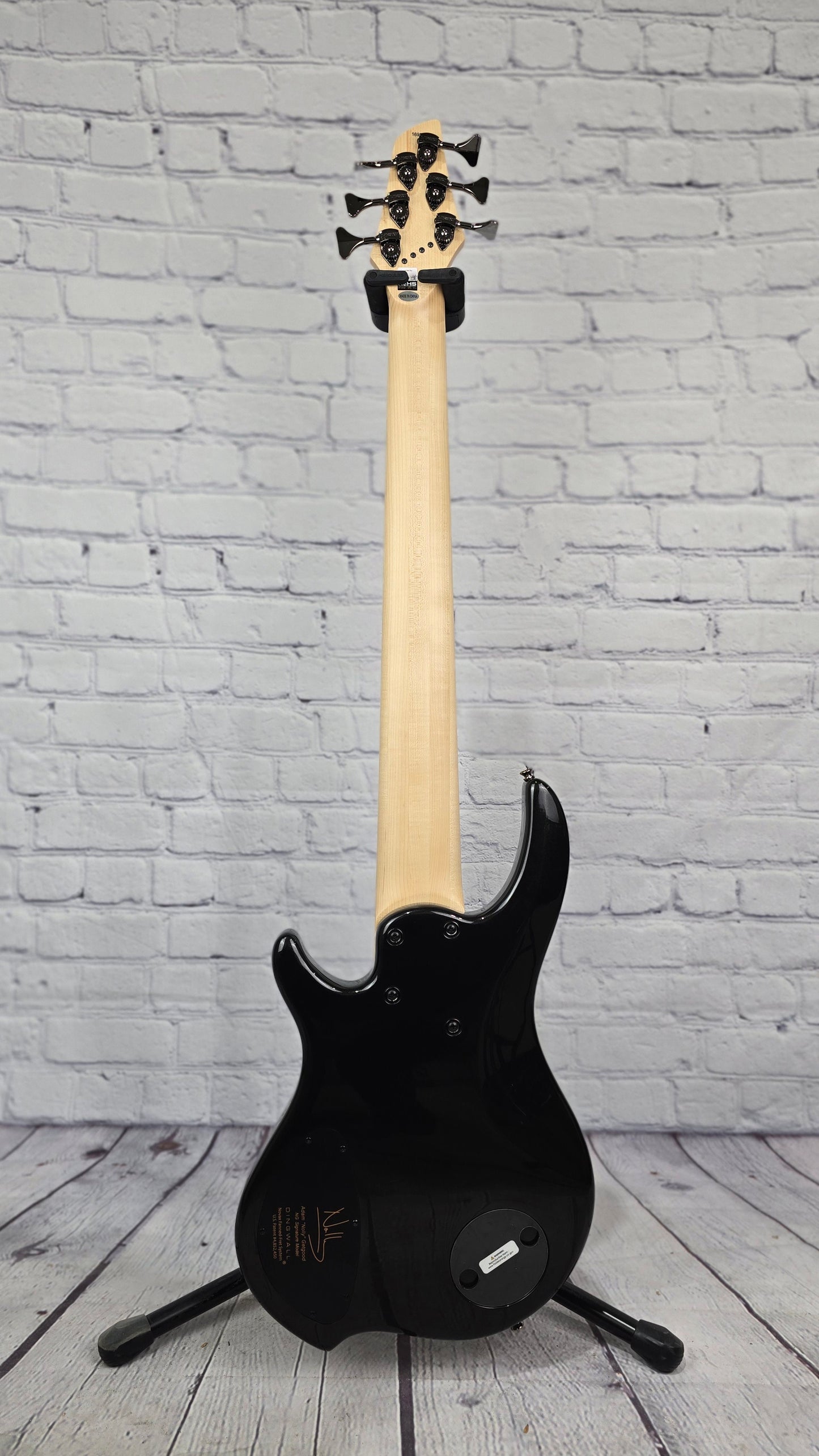 Dingwall NG3 6 String Nolly Bass Guitar Gloss Black Metallic