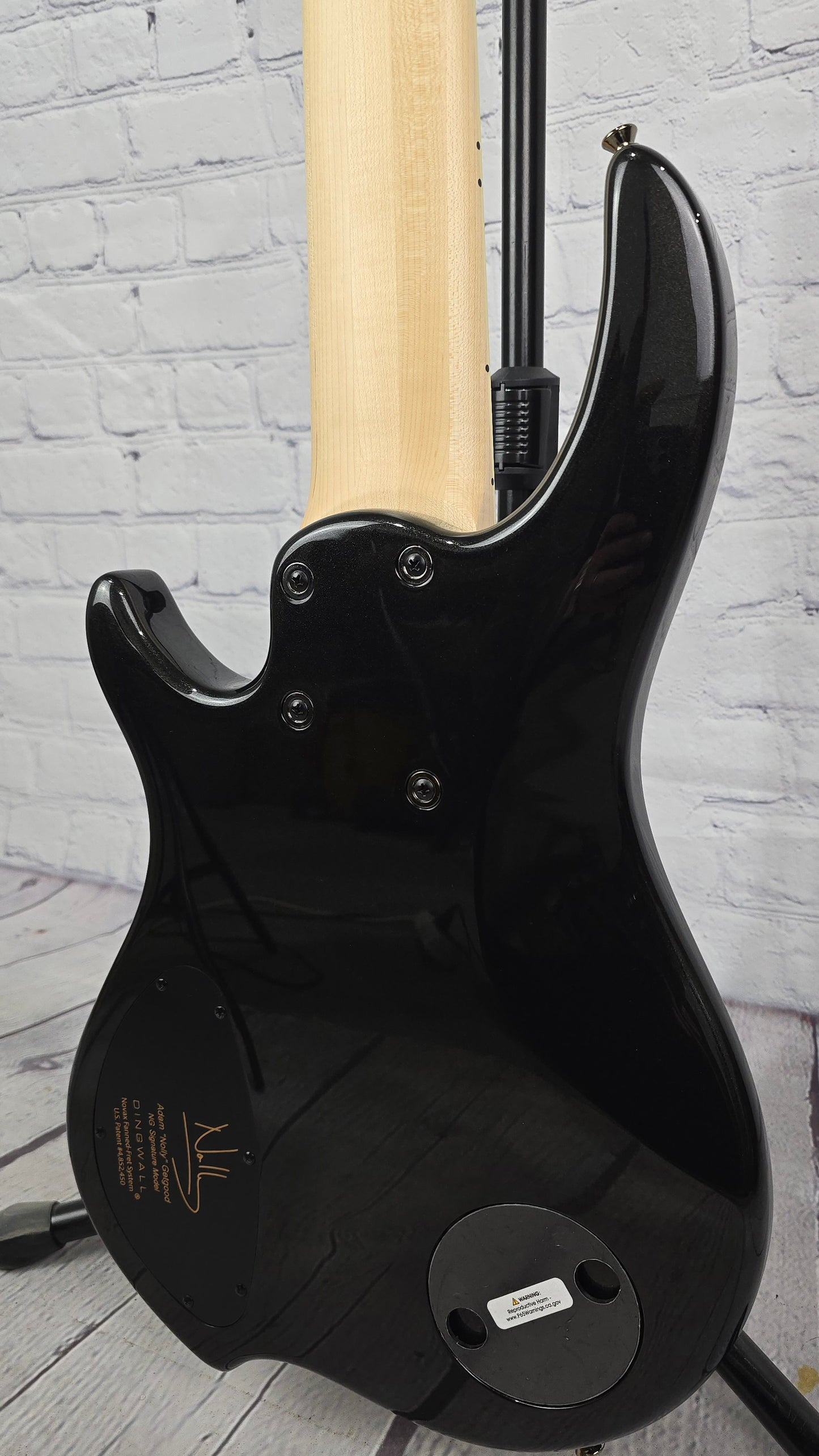 Dingwall NG3 6 String Nolly Bass Guitar Gloss Black Metallic