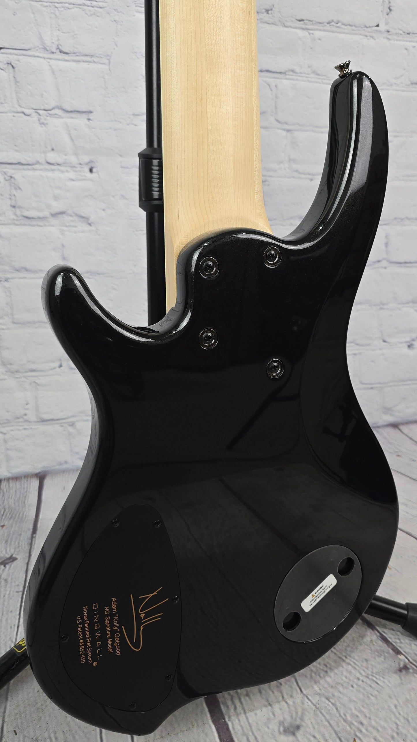 Dingwall NG3 6 String Nolly Bass Guitar Gloss Black Metallic