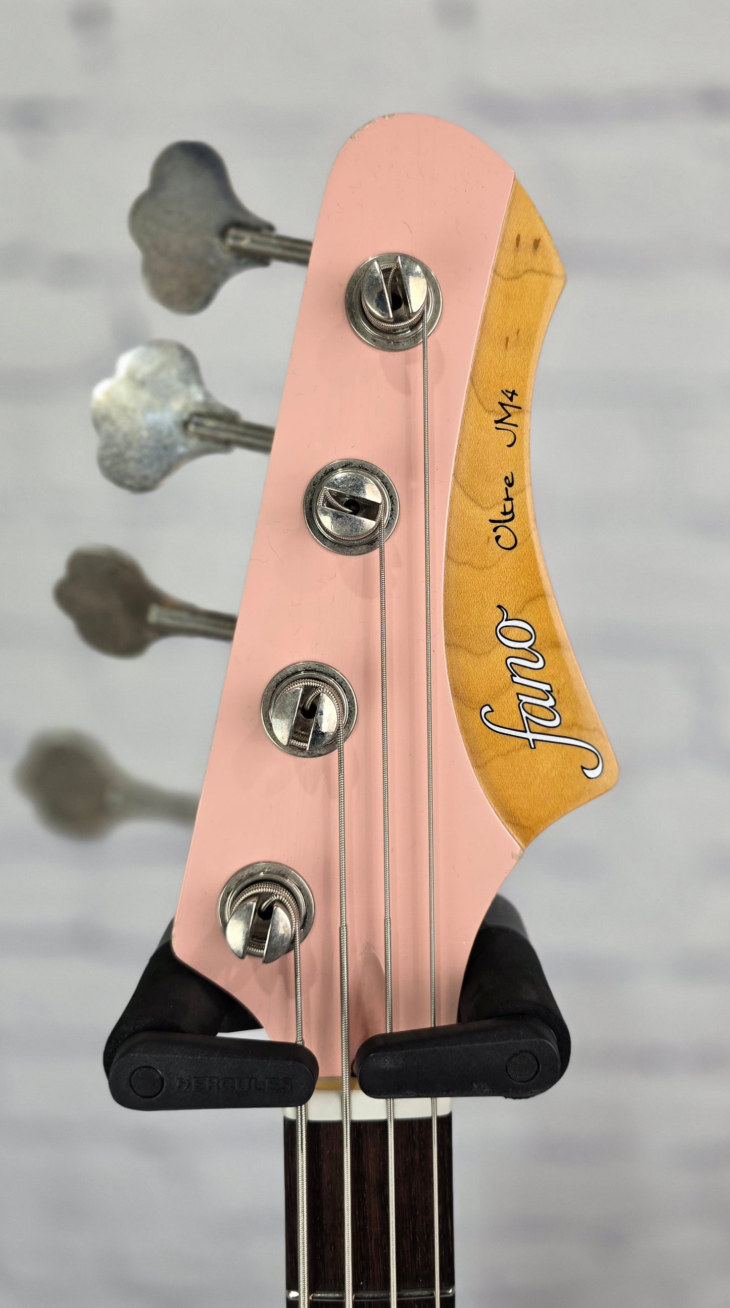 Fano Guitars JM4 Oltre 4 String Bass Guitar Shell Pink Light Distress