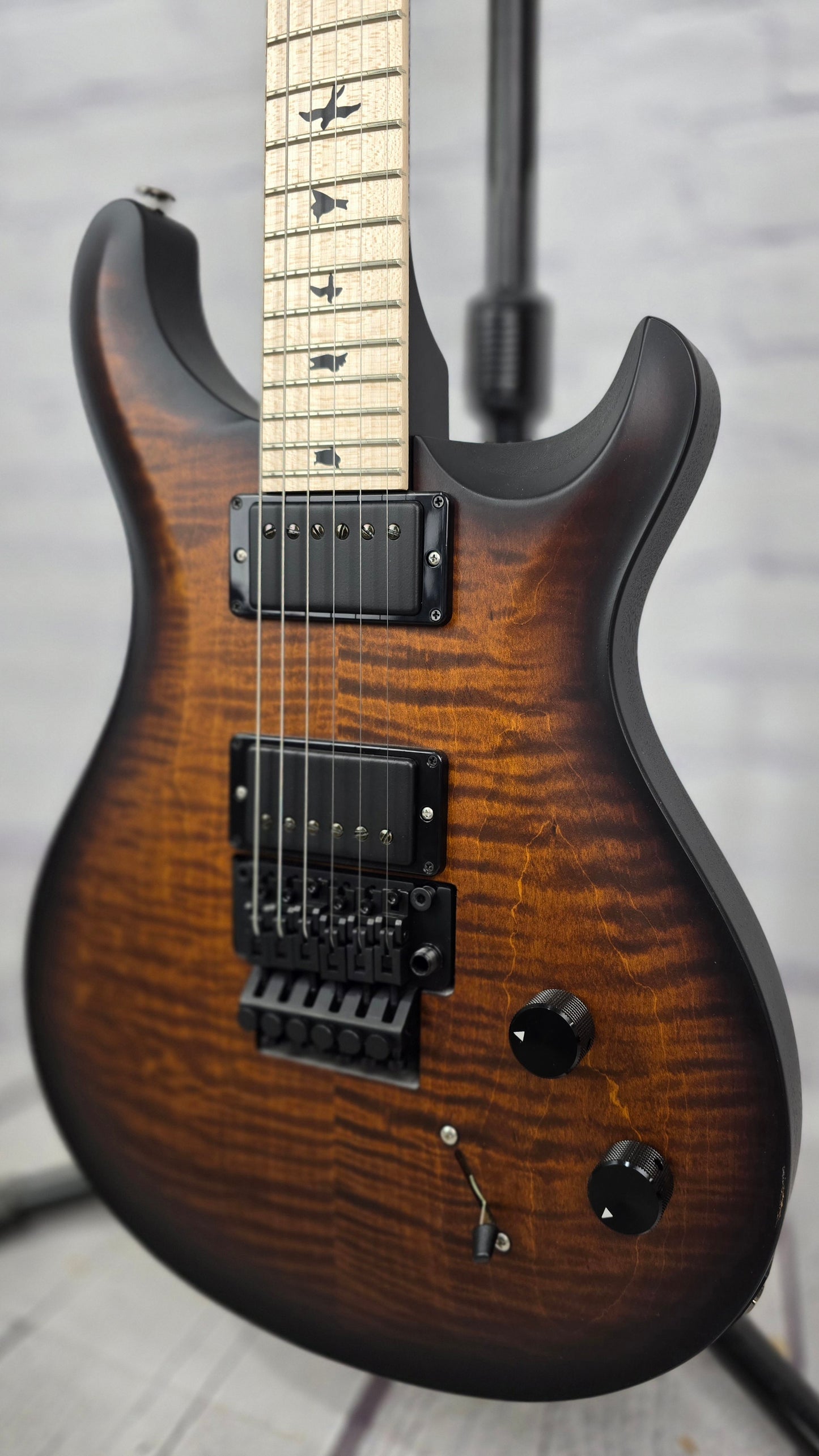 USED/DEMO Paul Reed Smith PRS Dustie Waring CE24 Floyd Rose Amber Smokeburst