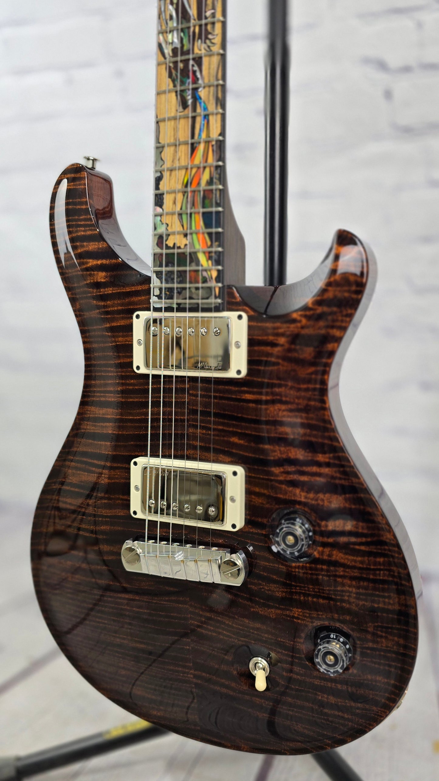 Paul Reed Smith PRS Private Stock 40th Anniversary Dragon McCarty Electric Guitar Burnt Chestnut