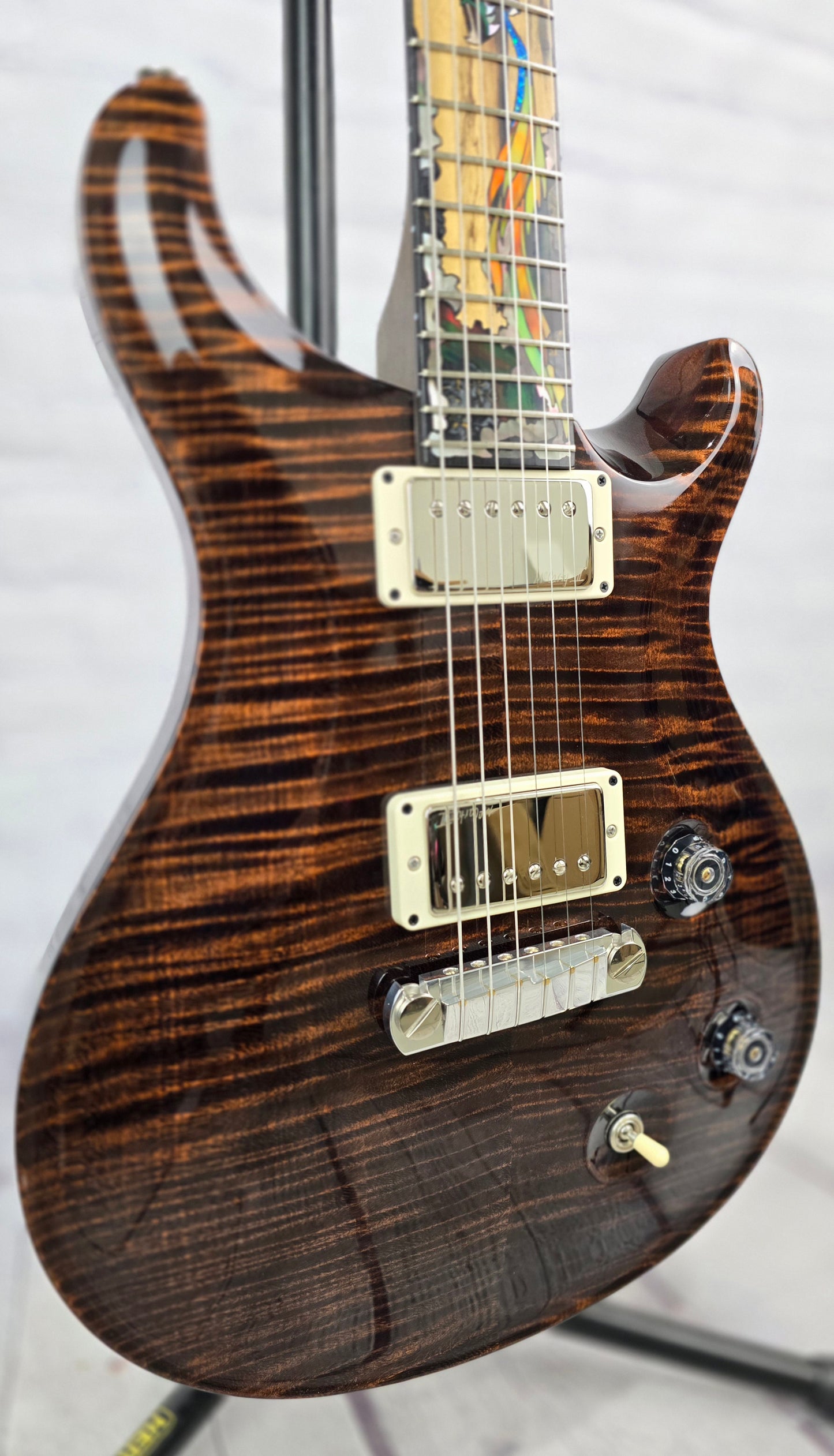 Paul Reed Smith PRS Private Stock 40th Anniversary Dragon McCarty Electric Guitar Burnt Chestnut