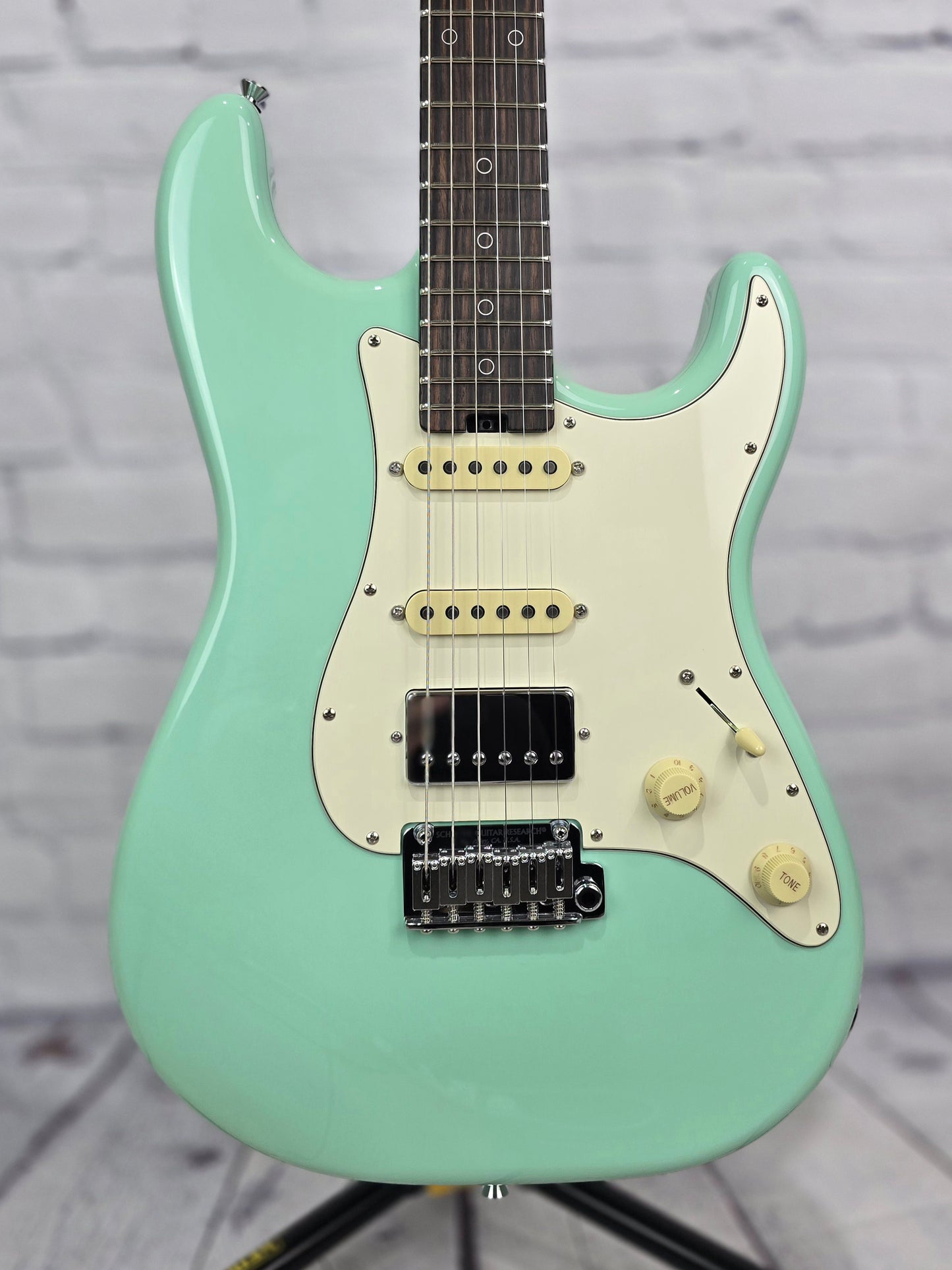 Schecter USA Nick Johnston Traditional HSS Signature 6 String Electric Guitar Atomic Green