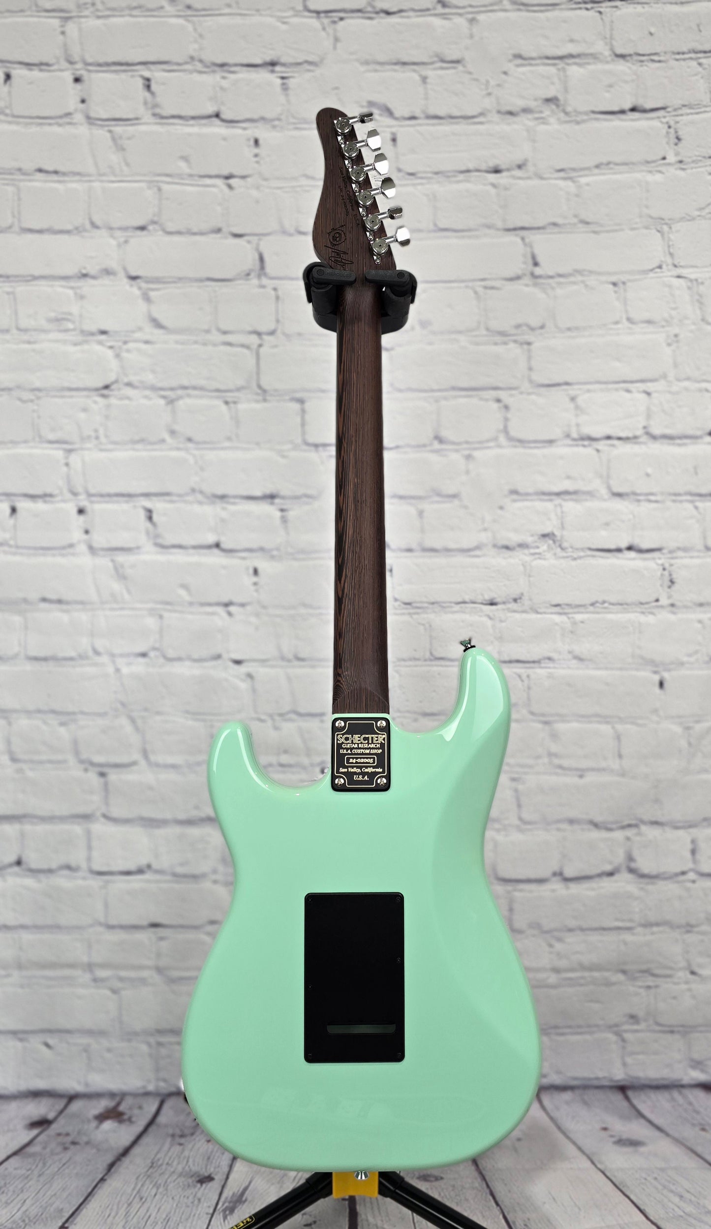 Schecter USA Nick Johnston Traditional HSS Signature 6 String Electric Guitar Atomic Green