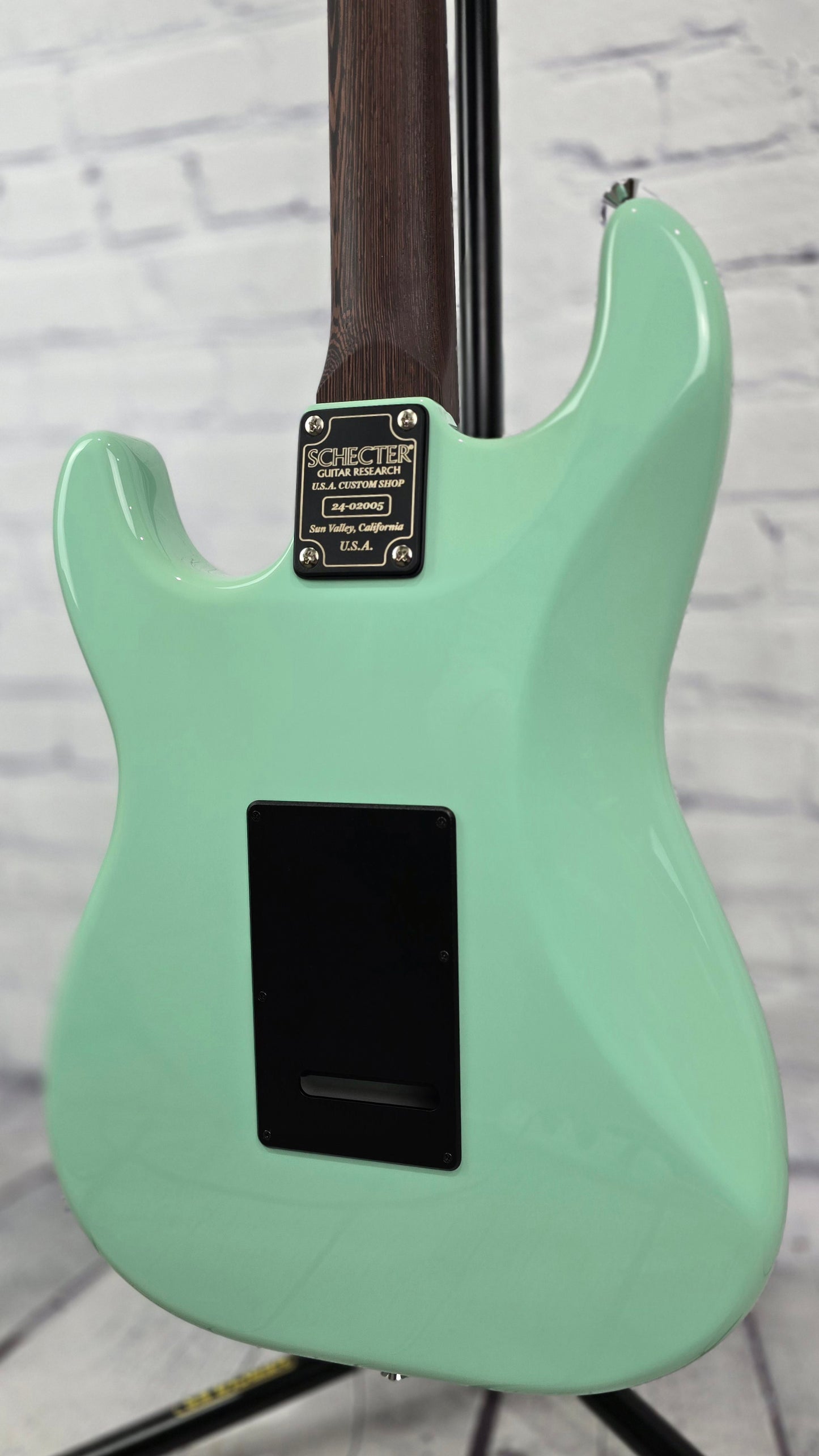 Schecter USA Nick Johnston Traditional HSS Signature 6 String Electric Guitar Atomic Green