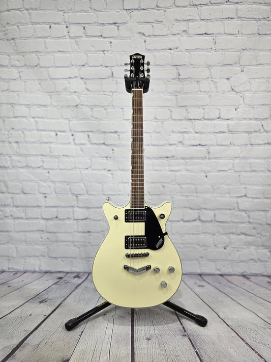 USED Gretsch G5222 Electromatic Double Jet BT V-Stoptail Electric Guitar Vintage White