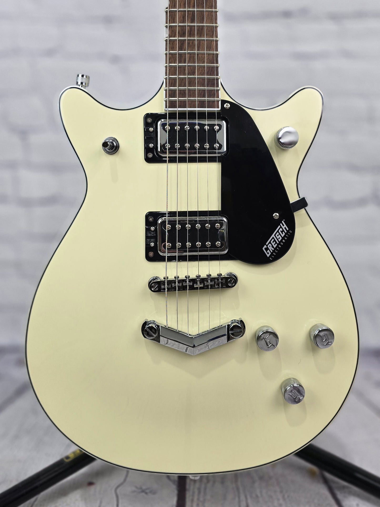 USED Gretsch G5222 Electromatic Double Jet BT V-Stoptail Electric Guitar Vintage White