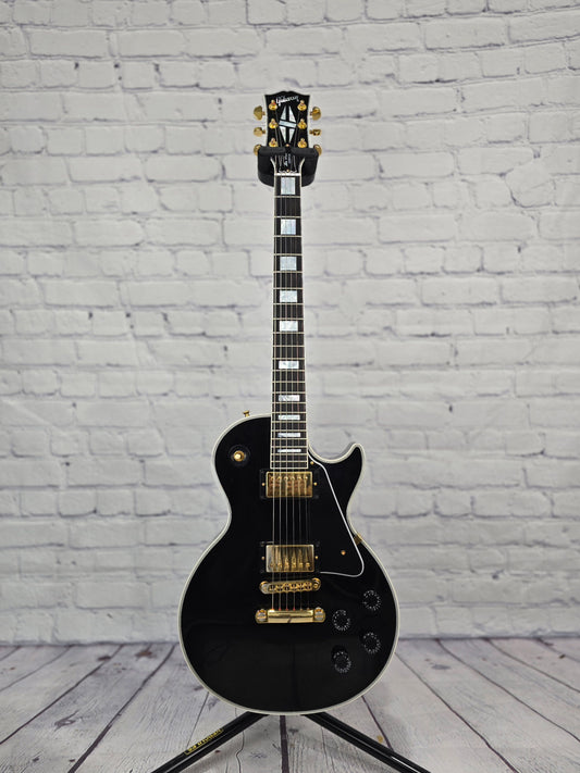 USED Gibson Custom Shop Les Paul Custom Electric Guitar Ebony