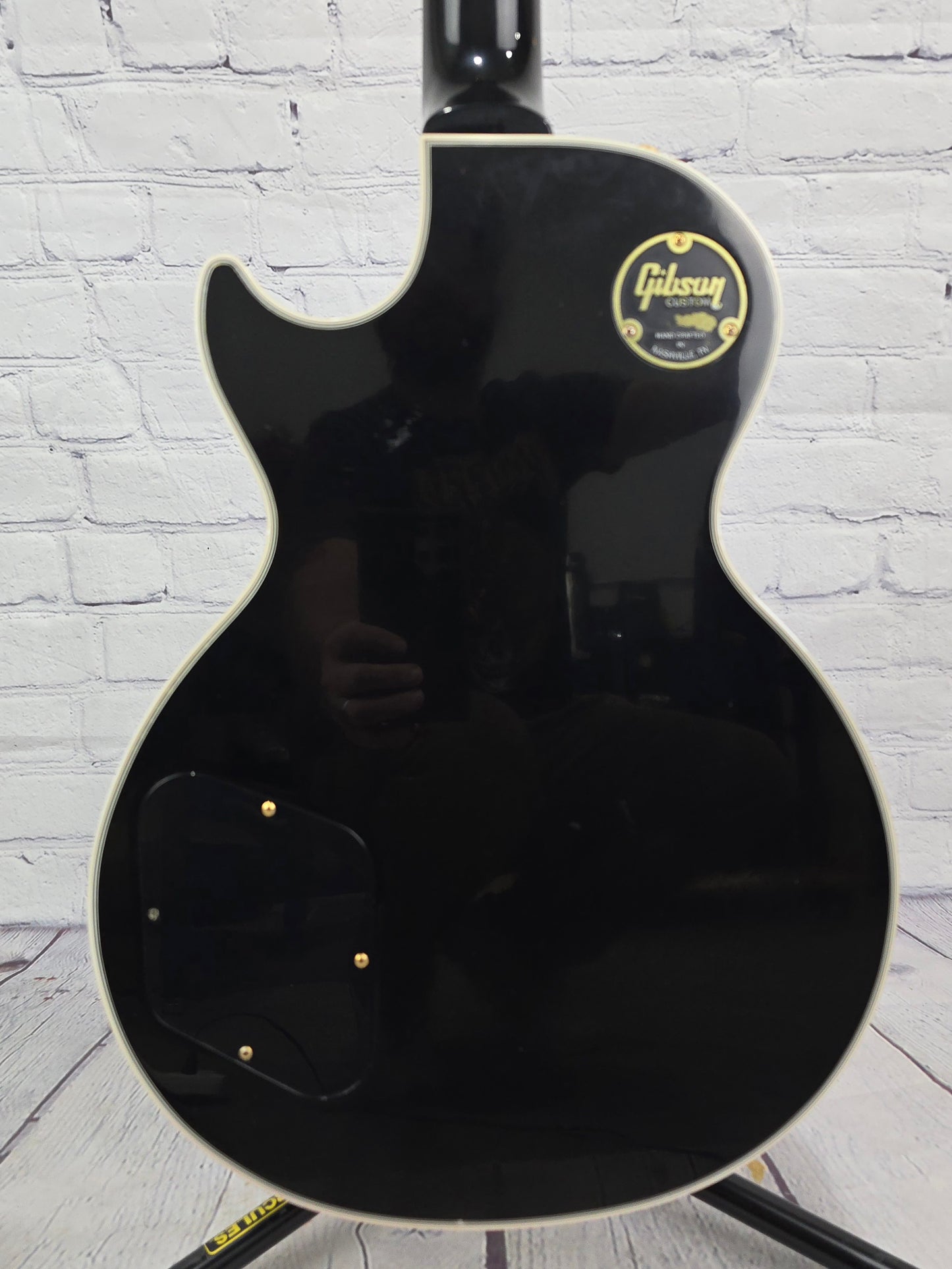 USED Gibson Custom Shop Les Paul Custom Electric Guitar Ebony