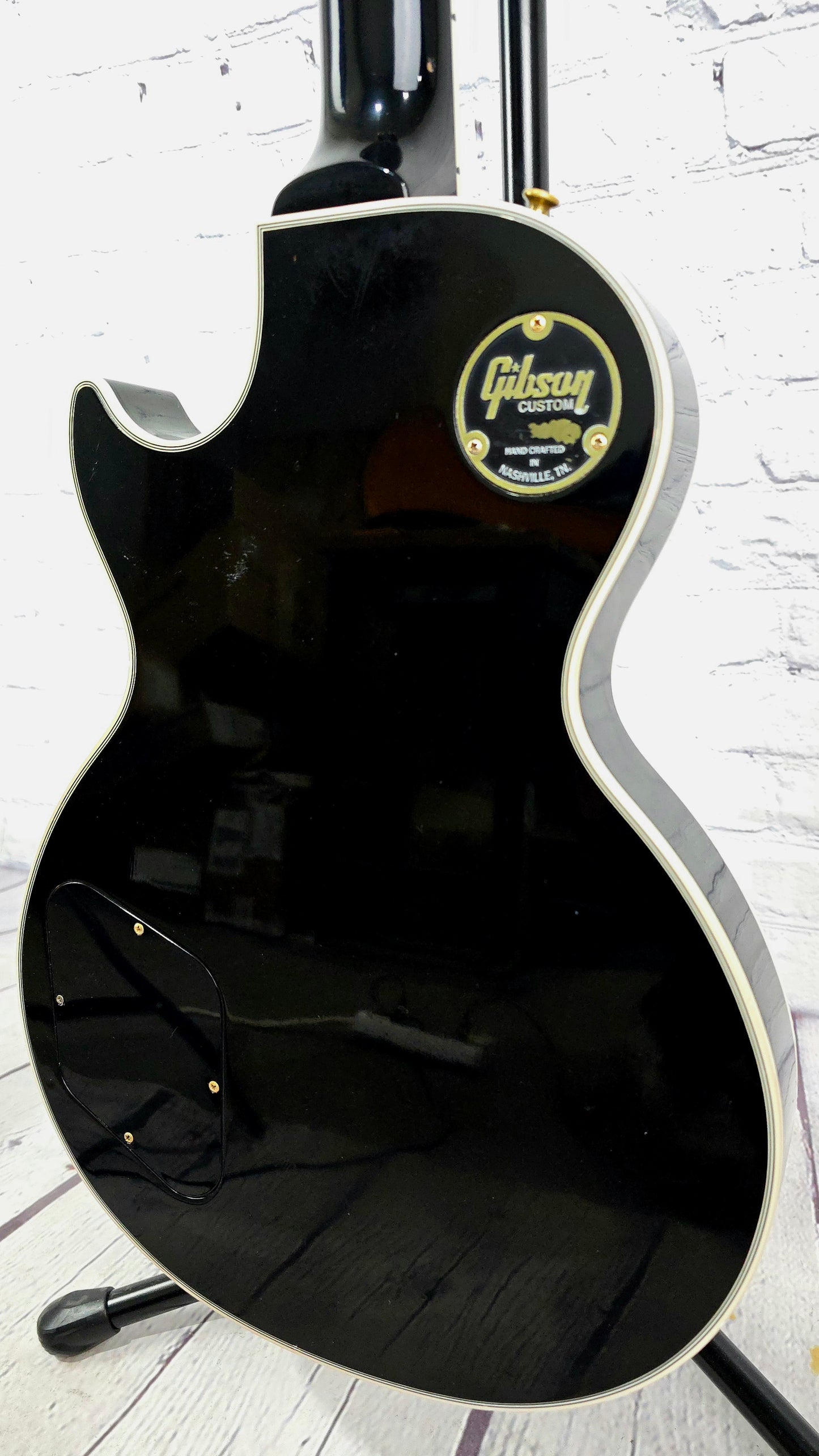 USED Gibson Custom Shop Les Paul Custom Electric Guitar Ebony