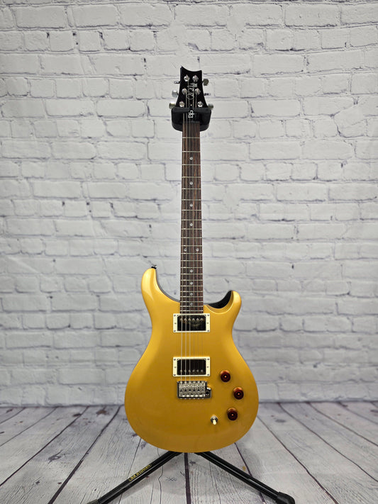 Paul Reed Smith PRS SE DGT 6 String Electric Guitar McCarty Moons Gold Top