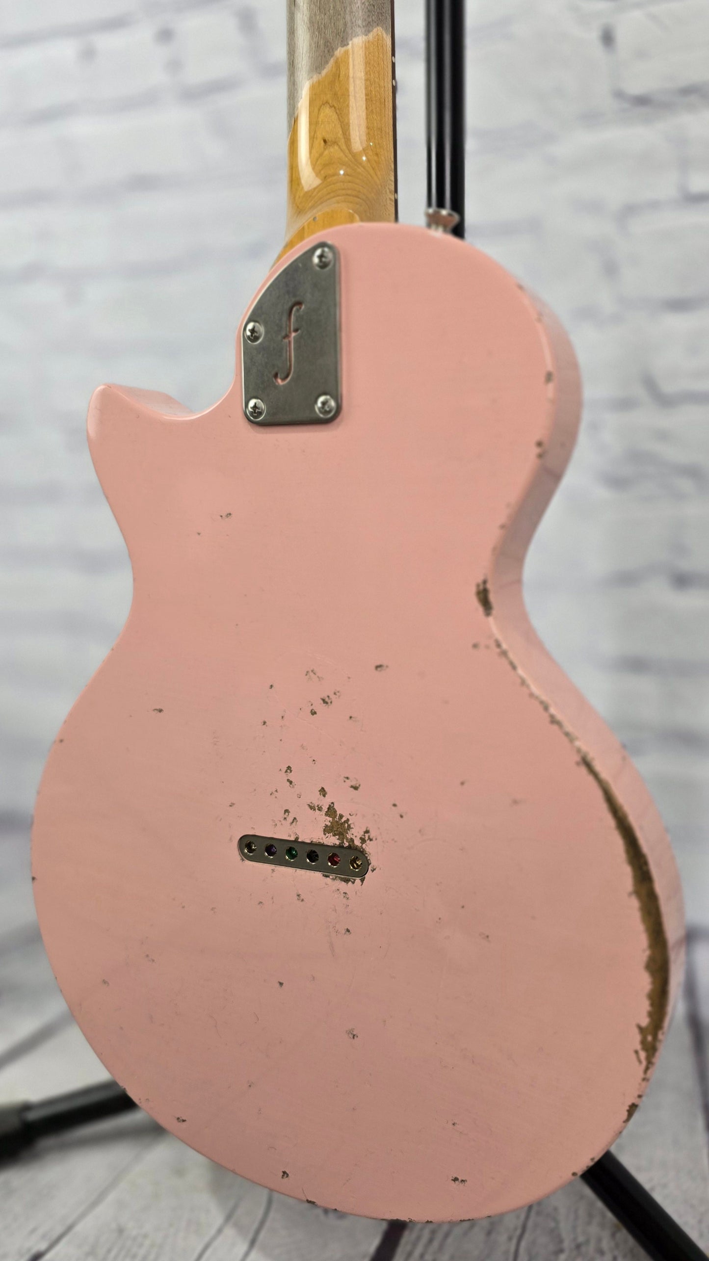 Fano Guitars SP6 Oltre Single Cut Electric Guitar Shell Pink Medium Aging