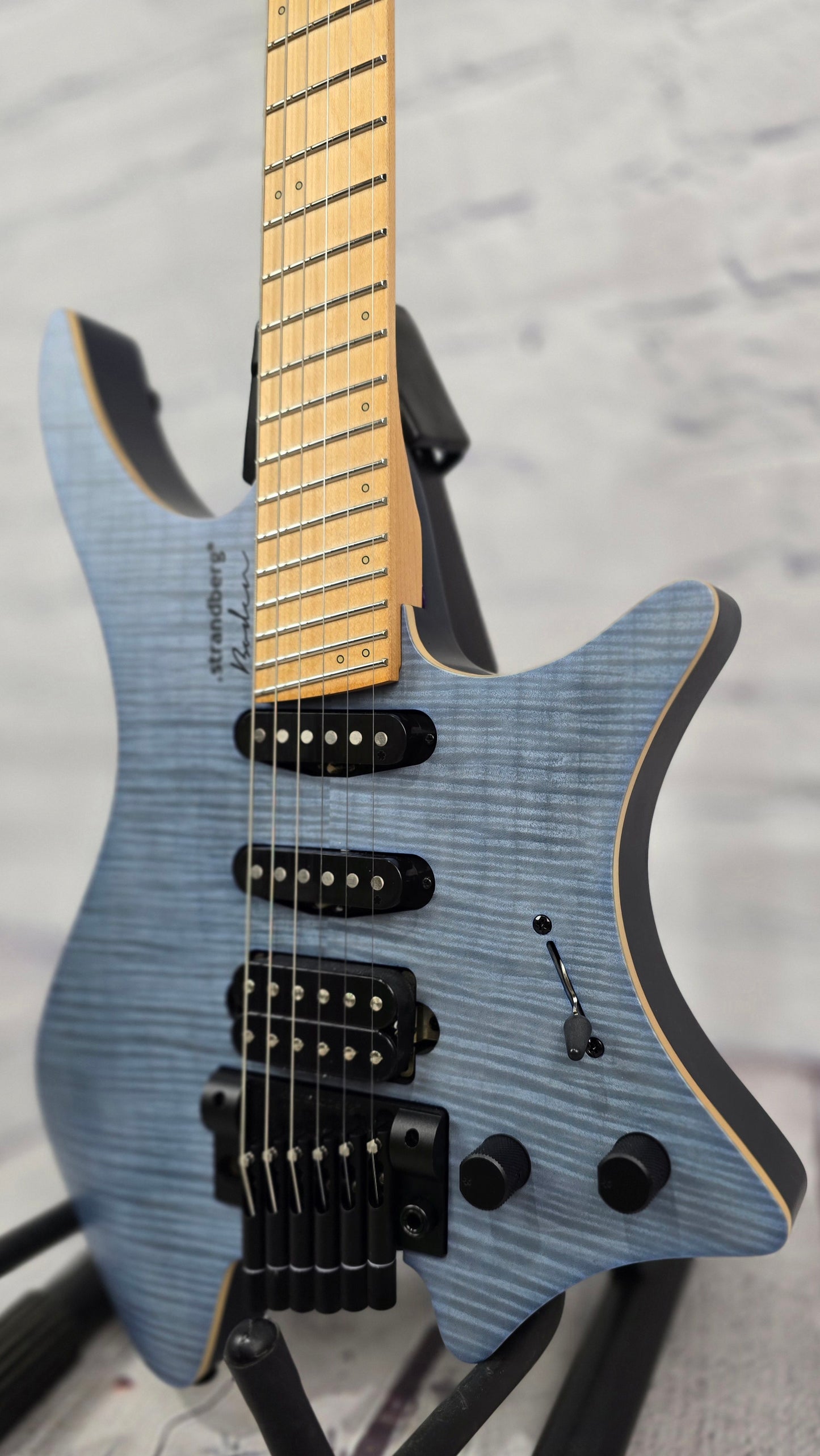 Strandberg Boden Standard NX 6 String Tremolo HSS Electric Guitar Trans Blue