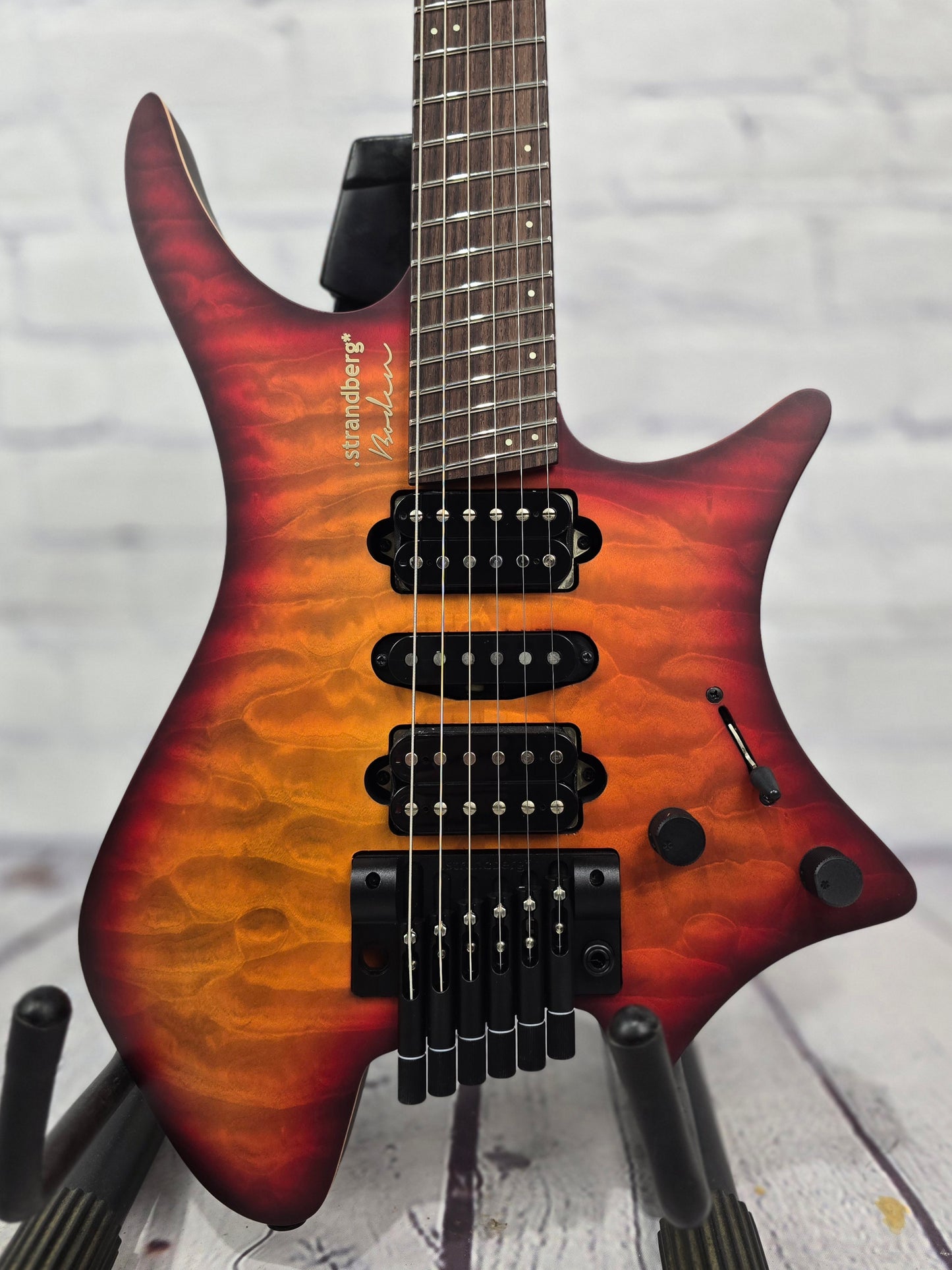 Strandberg Boden Fusion NX 6 String Electric Guitar Bonfire Red