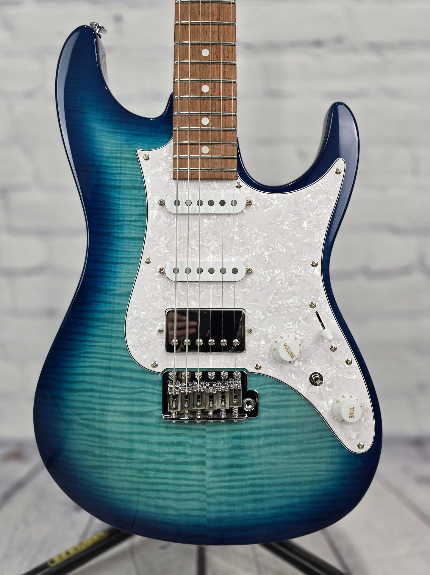 Ibanez AZ22S1F TXB Standard 6 String Electric Guitar Transparent Turquoise Burst