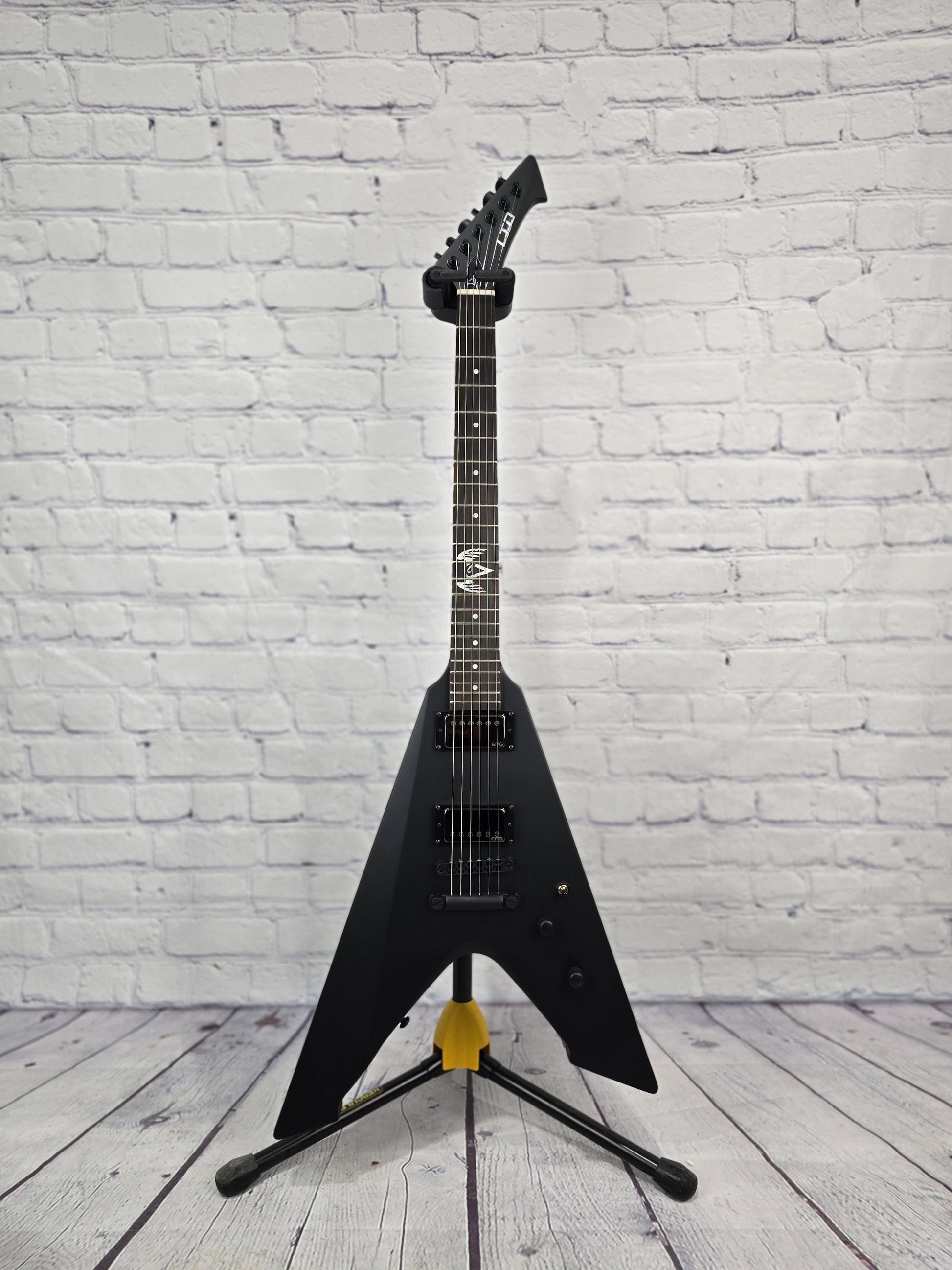 ESP LTD James Hetfield Vulture String Electric Guitar Black