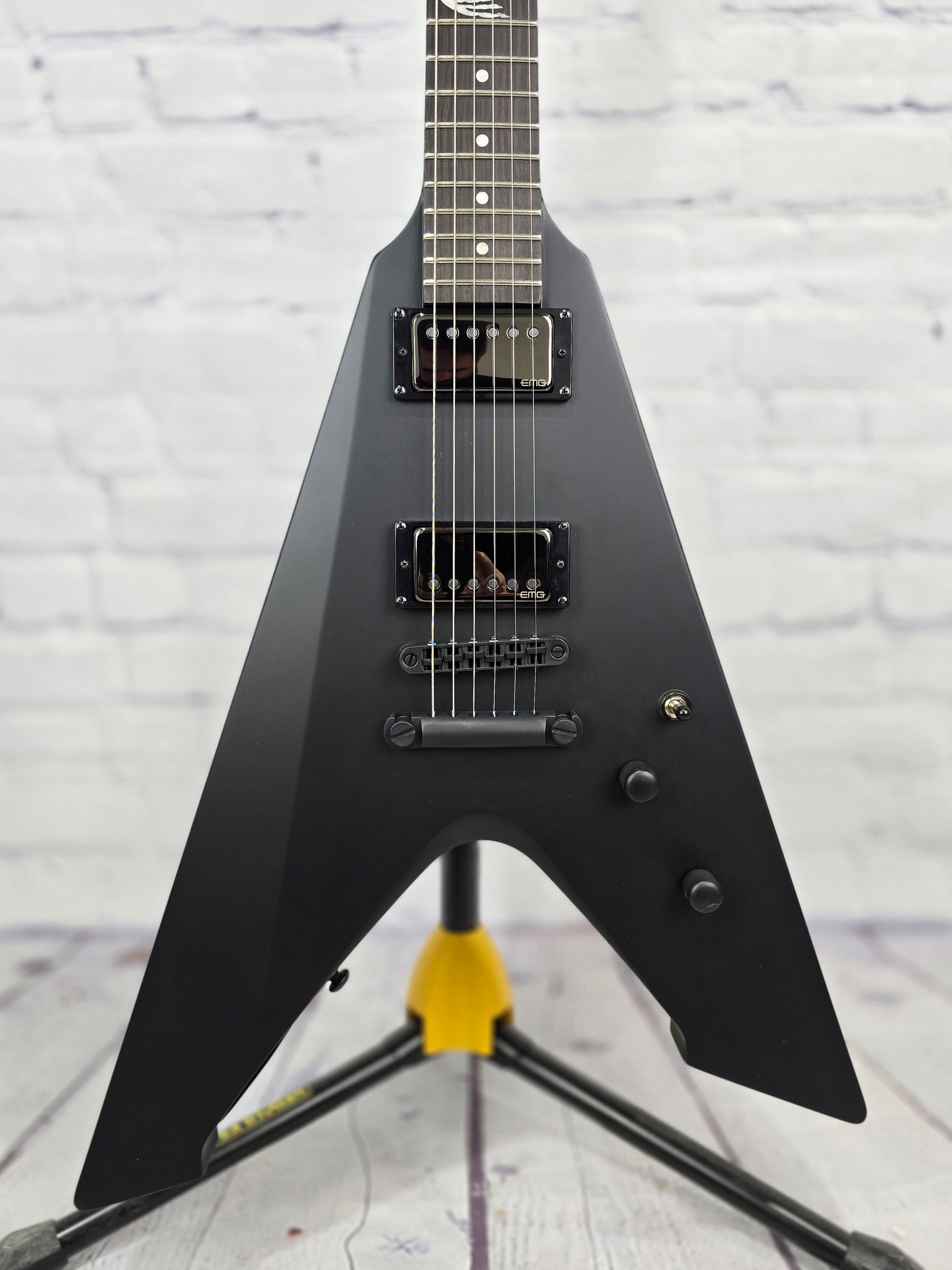 ESP LTD James Hetfield Vulture String Electric Guitar Black