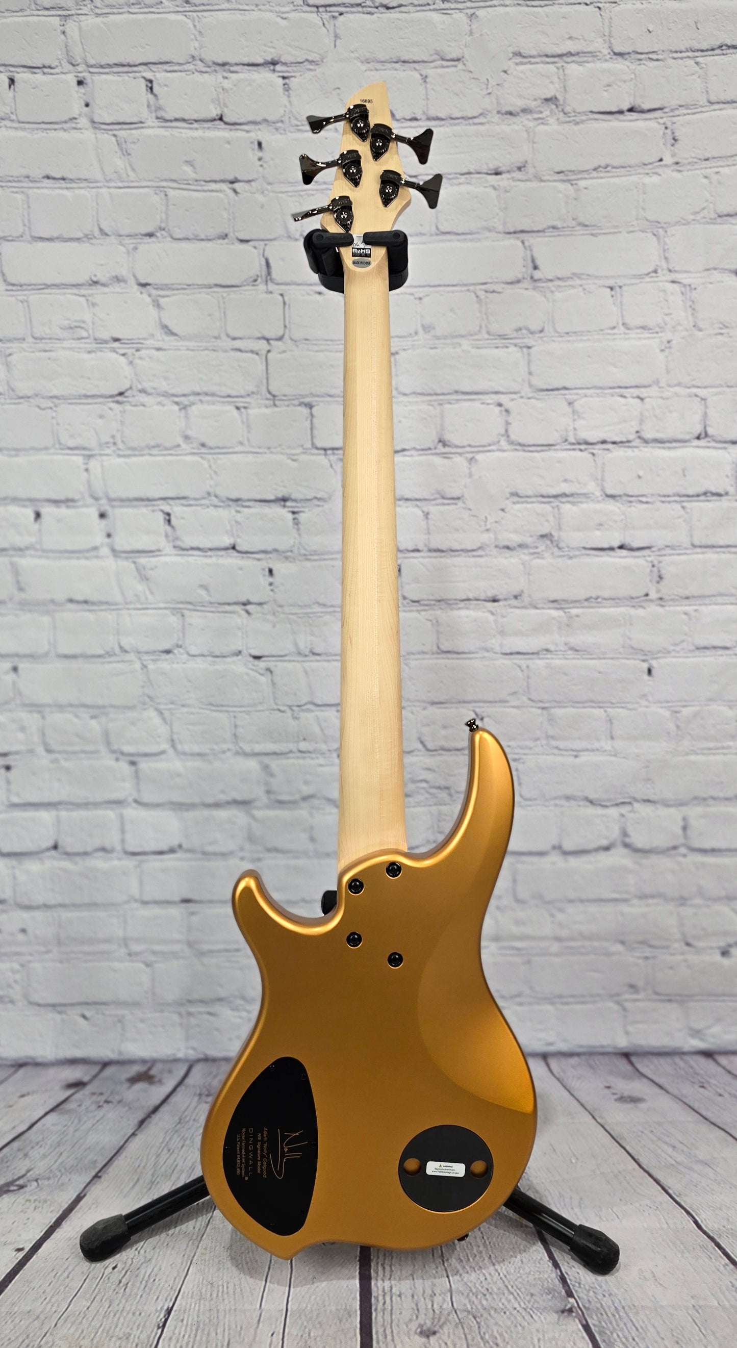 Dingwall NG3 Nolly 5 String Bass Guitar Matte Gold Metallic