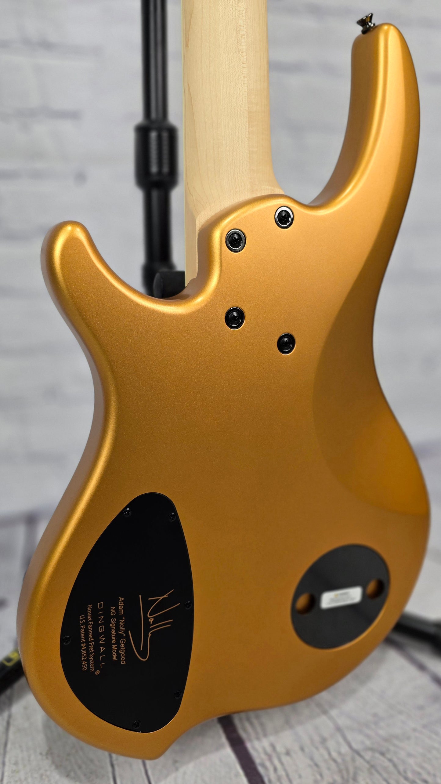 Dingwall NG3 Nolly 5 String Bass Guitar Matte Gold Metallic