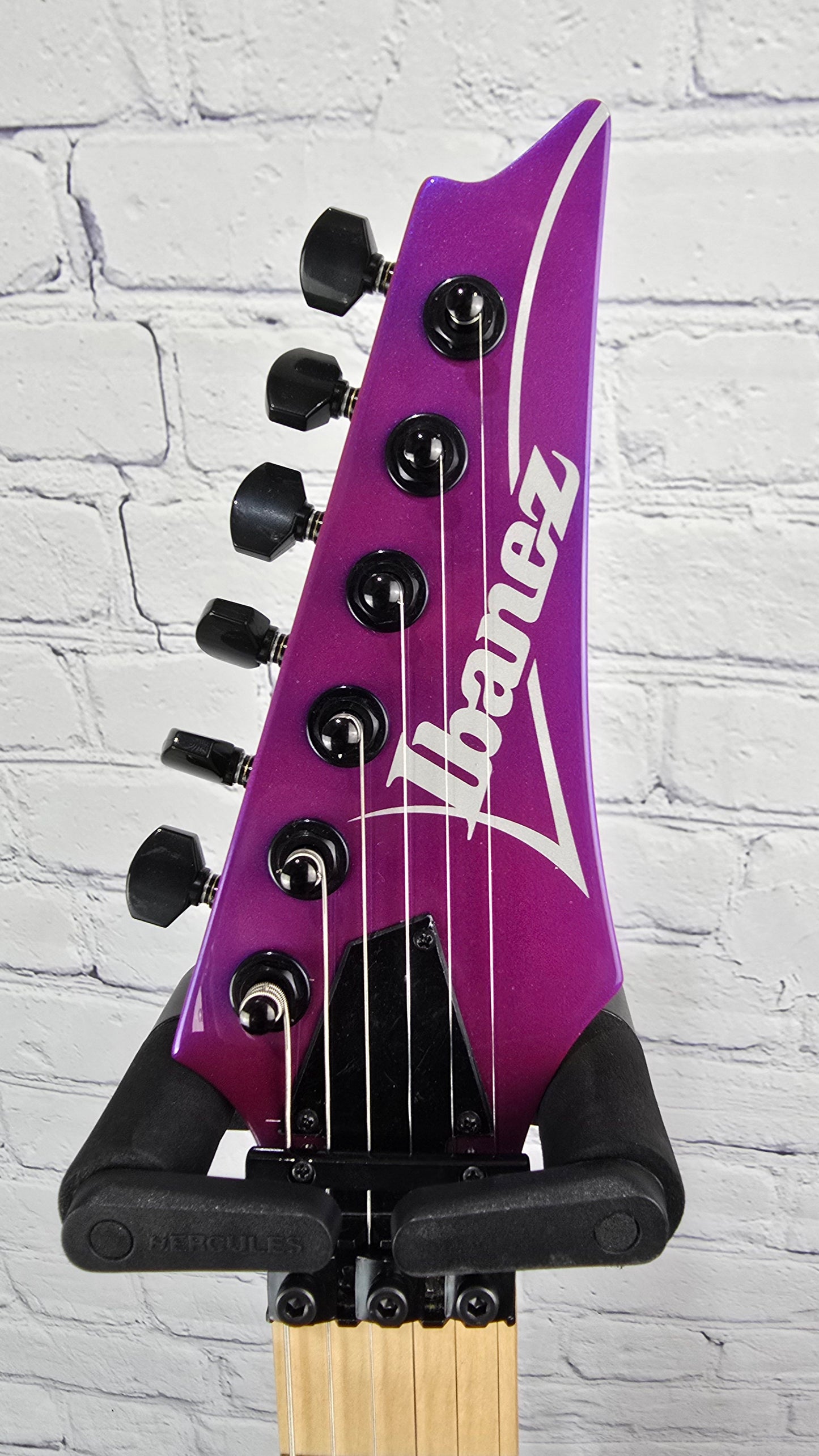 USED Ibanez Genesis RG550 PN Electric Guitar Purple Neon Japan DiMarzio