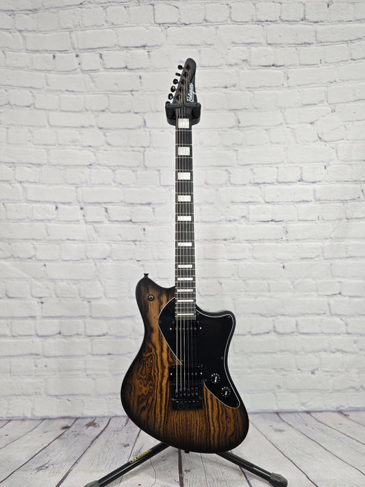 Balaguer Guitars MITCH6 Espada Evertune Mitch Stark Signature Electric Guitar Black Edge Burst