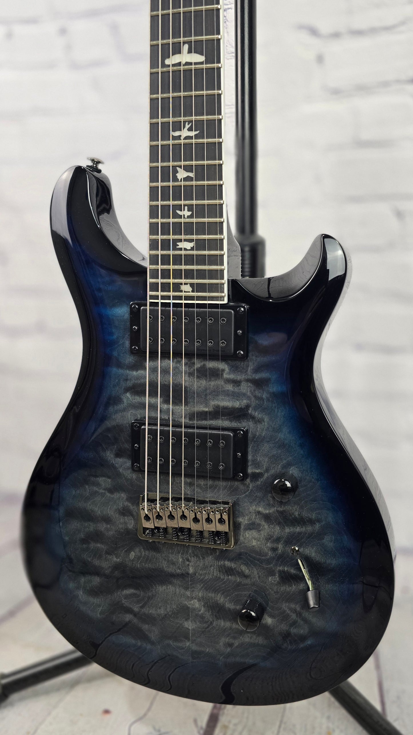 Paul Reed Smith PRS SE Mark Holcomb SVN 7 String Electric Guitar Holcomb Blue Burst