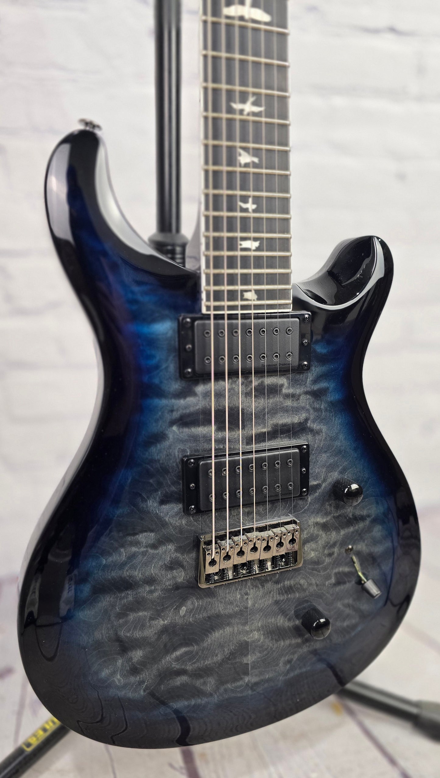 Paul Reed Smith PRS SE Mark Holcomb SVN 7 String Electric Guitar Holcomb Blue Burst