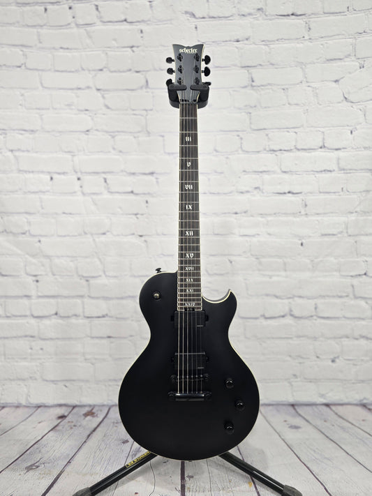 USED Schecter Solo-II SLS Elite Evil Twin Electric Guitar Satin Black