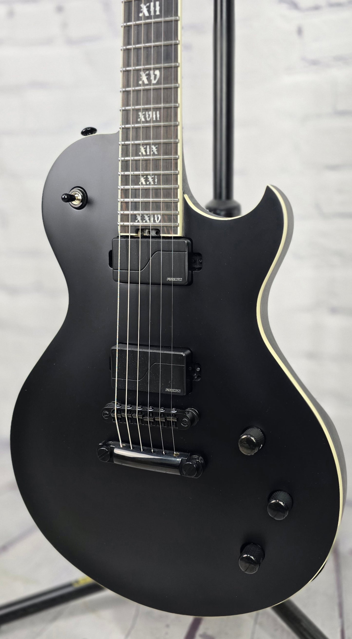 USED Schecter Solo-II SLS Elite Evil Twin Electric Guitar Satin Black