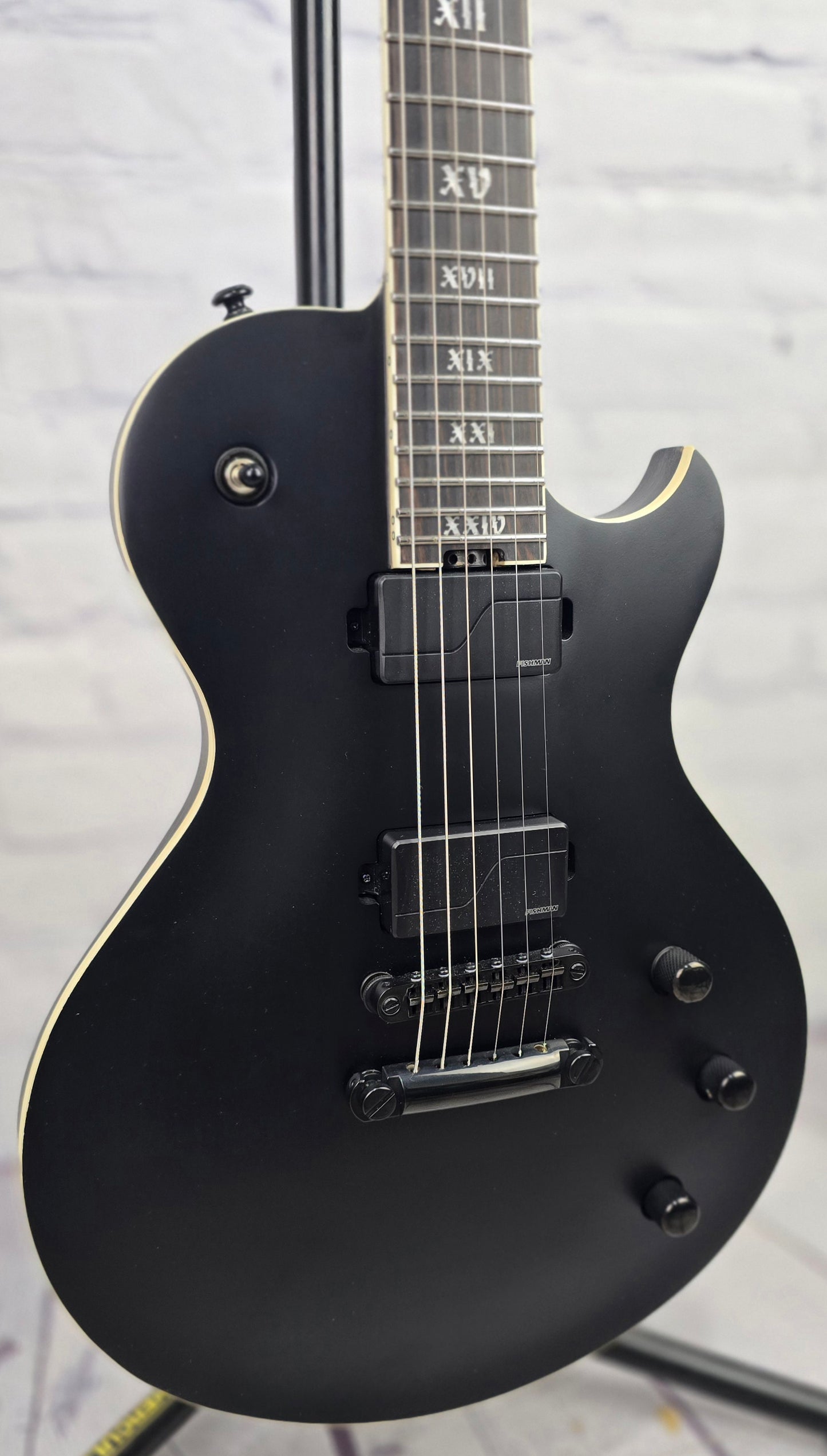 USED Schecter Solo-II SLS Elite Evil Twin Electric Guitar Satin Black
