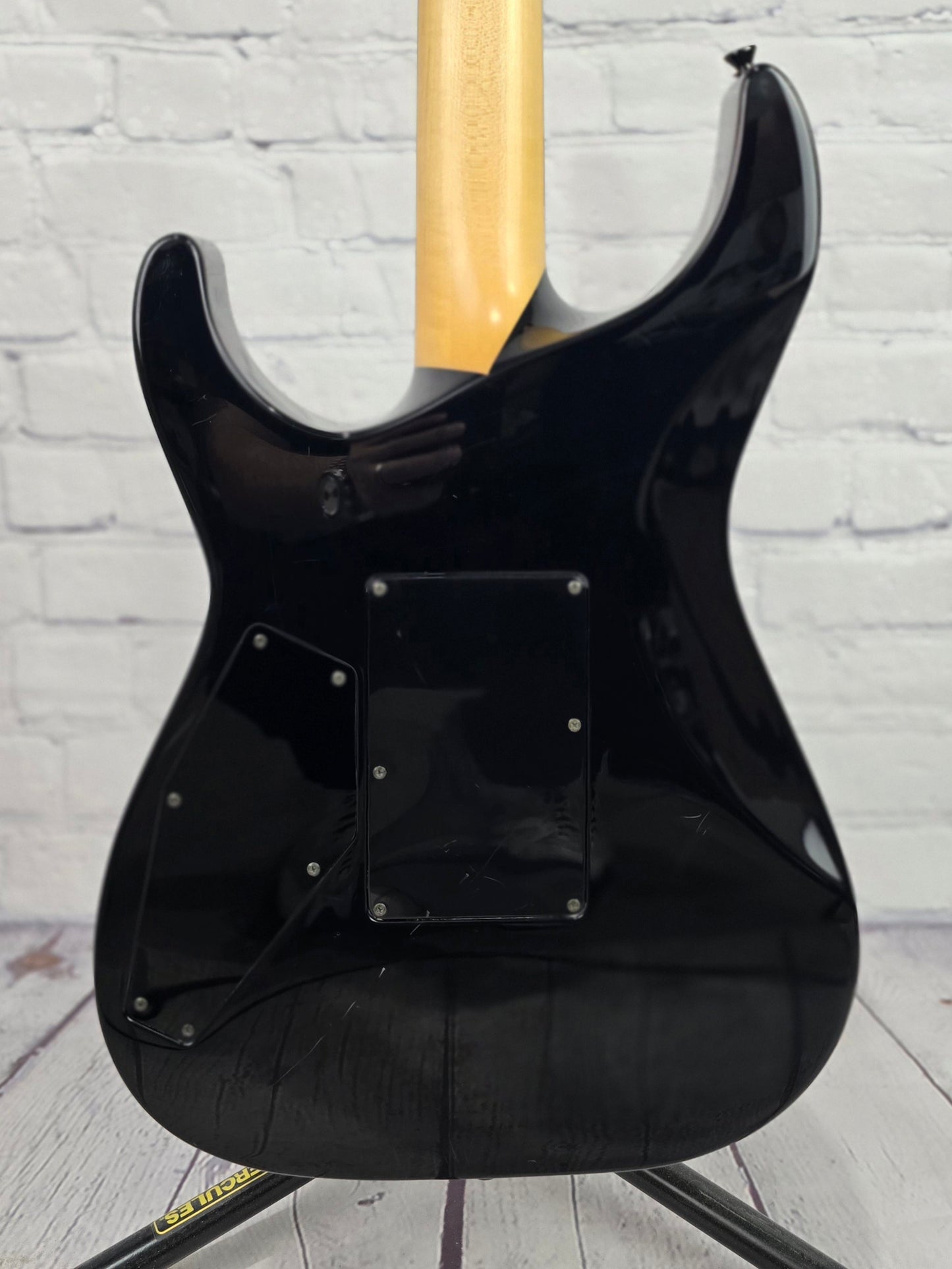 USED ESP Japan Custom KH-2 Kirk Hammett Neck Through Electric Guitar Gloss Black