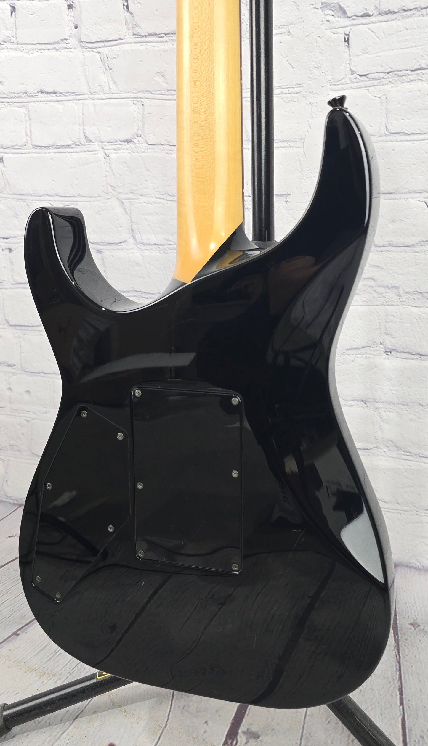 USED ESP Japan Custom KH-2 Kirk Hammett Neck Through Electric Guitar Gloss Black